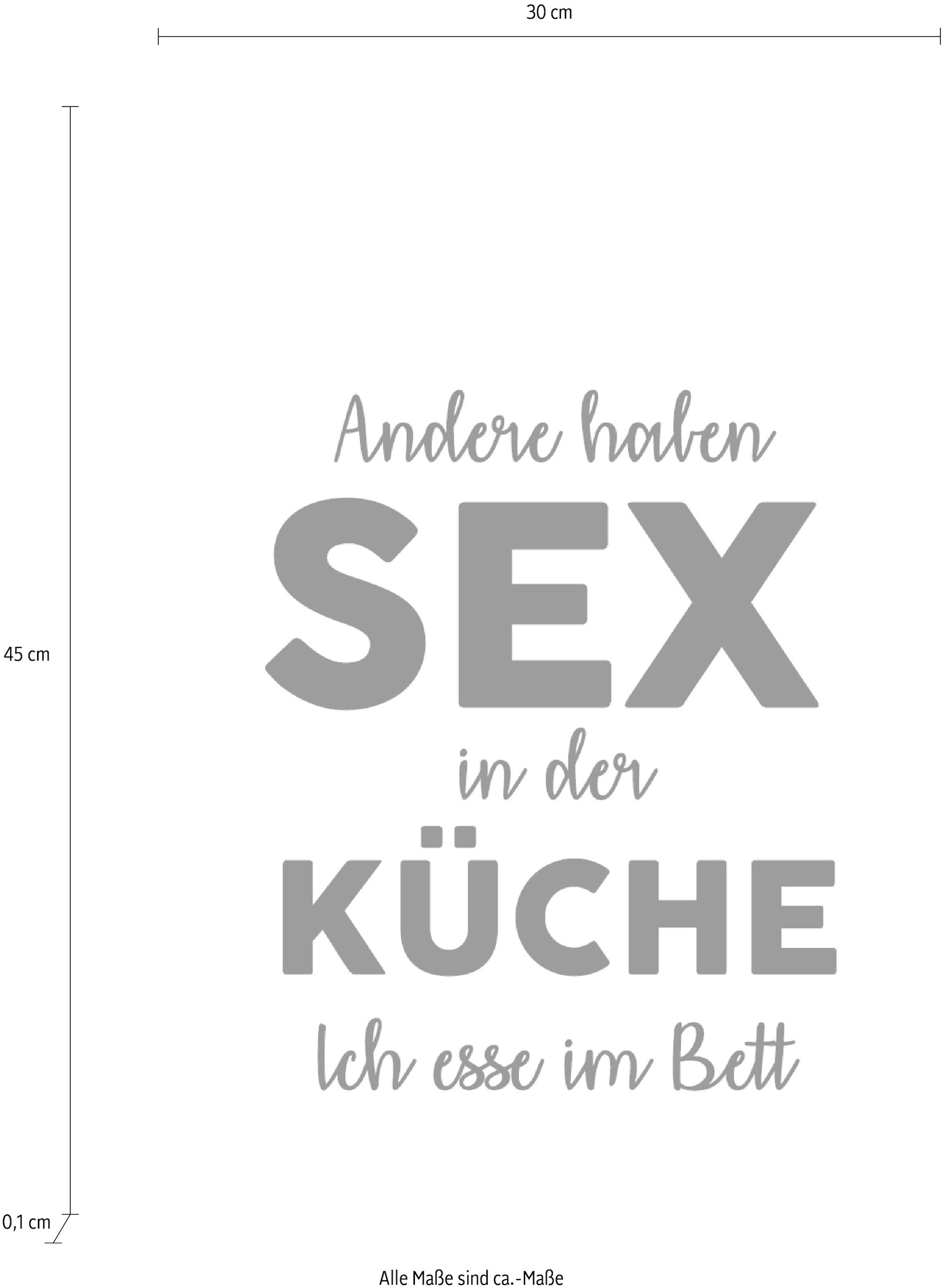 queence Wanddekoobjekt »Andere haben Sex in der ...«, Schriftzug auf  Stahlblech bestellen | BAUR | Wandobjekte
