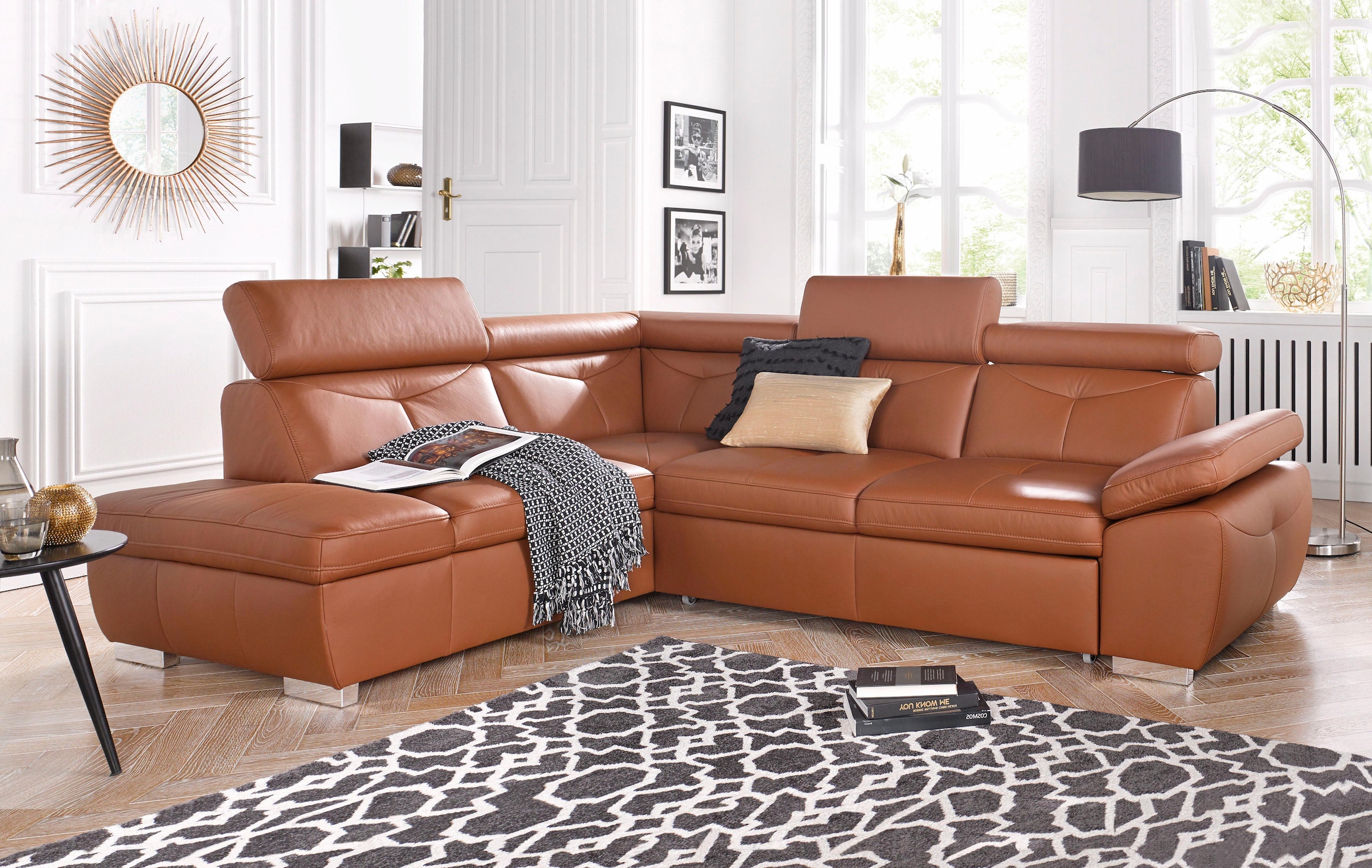 exxpo - sofa fashion Ecksofa "Spring, super bequem und komfortabel mit Armt günstig online kaufen