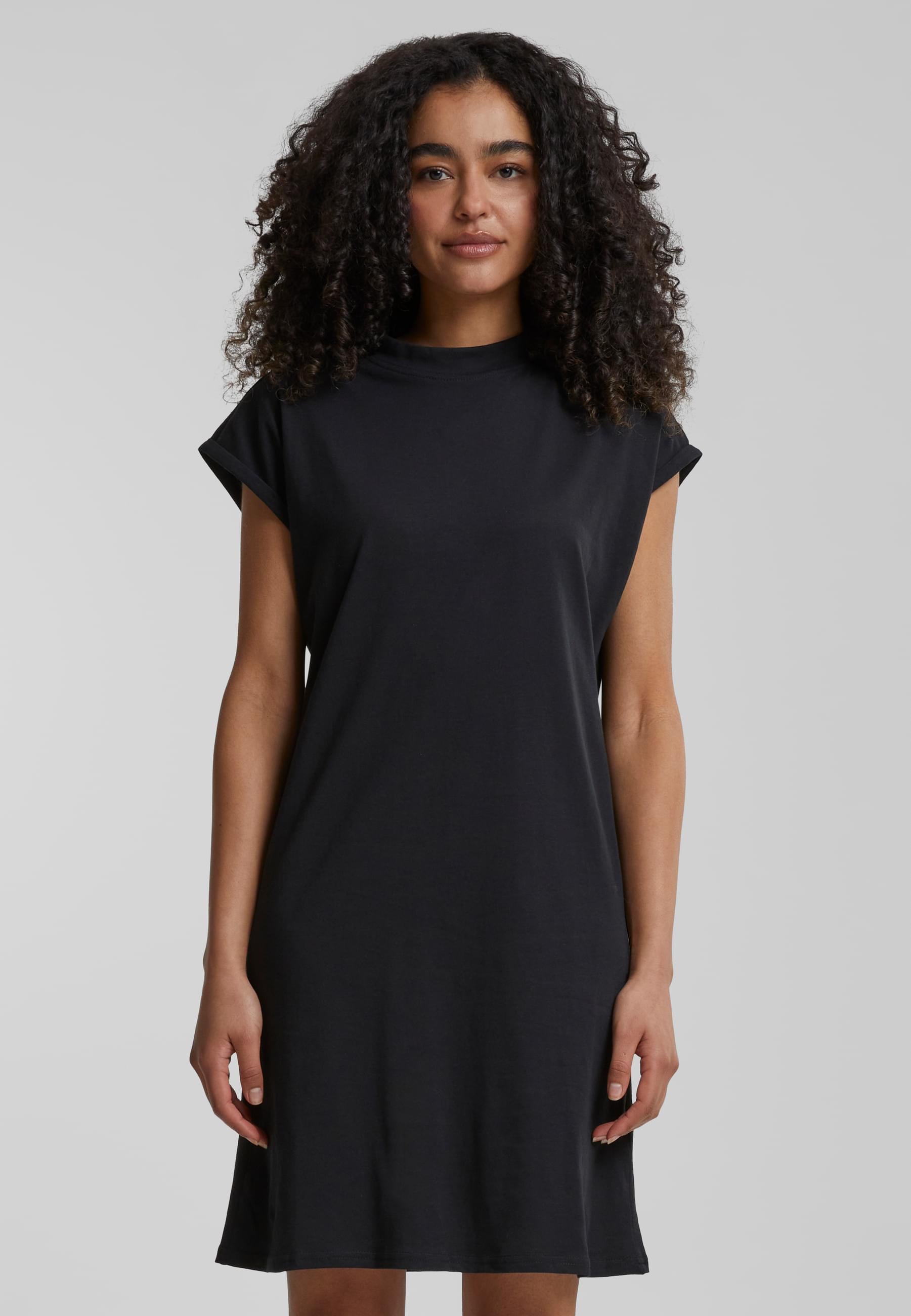 URBAN CLASSICS Shirtkleid »Urban Classics Damen Ladies Turtle Extended Shoulder Dress«, (1 tlg.)