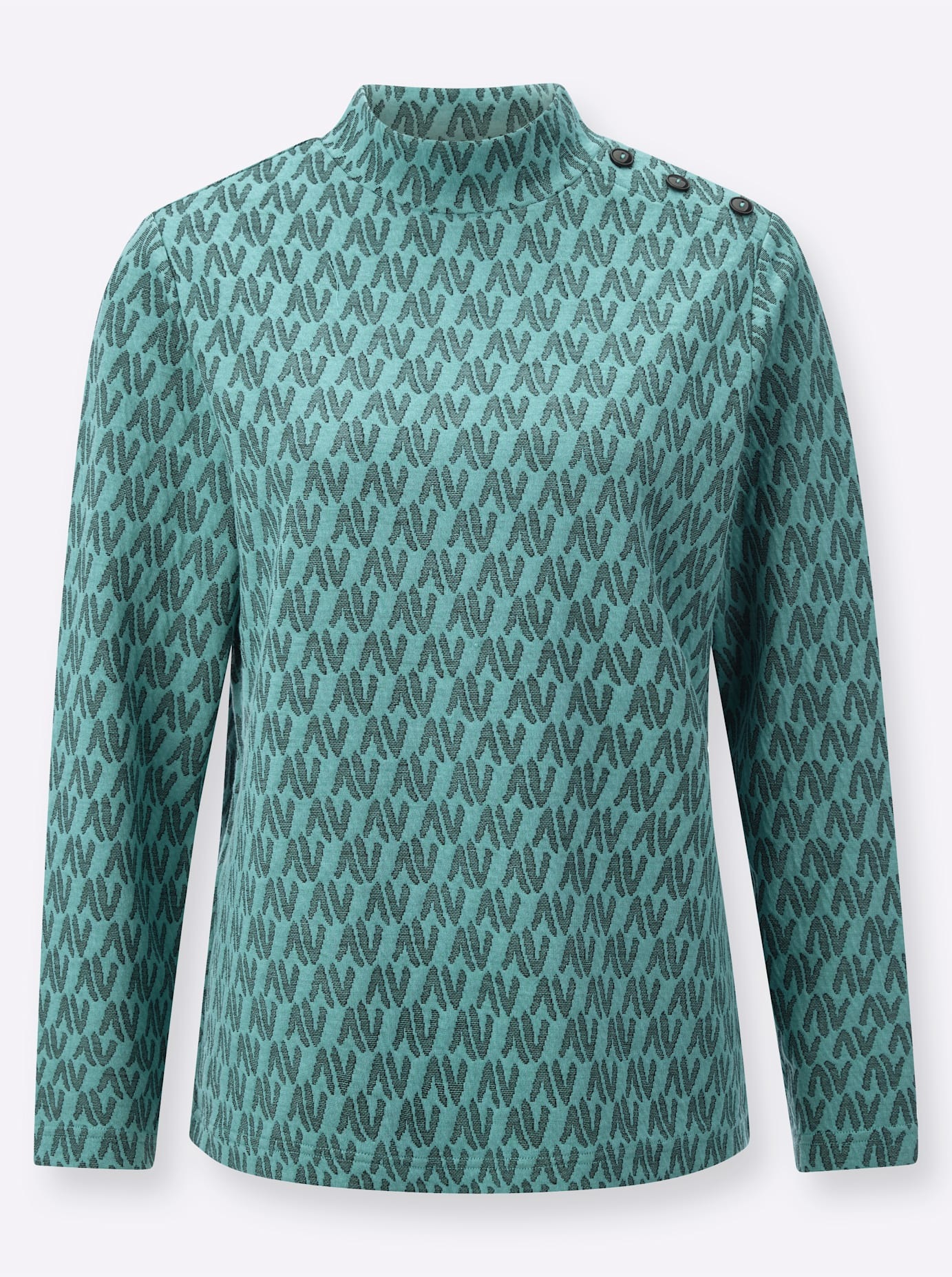 Classic Basics Stehkragenshirt »Jacquard-Shirt«, (1 tlg.)