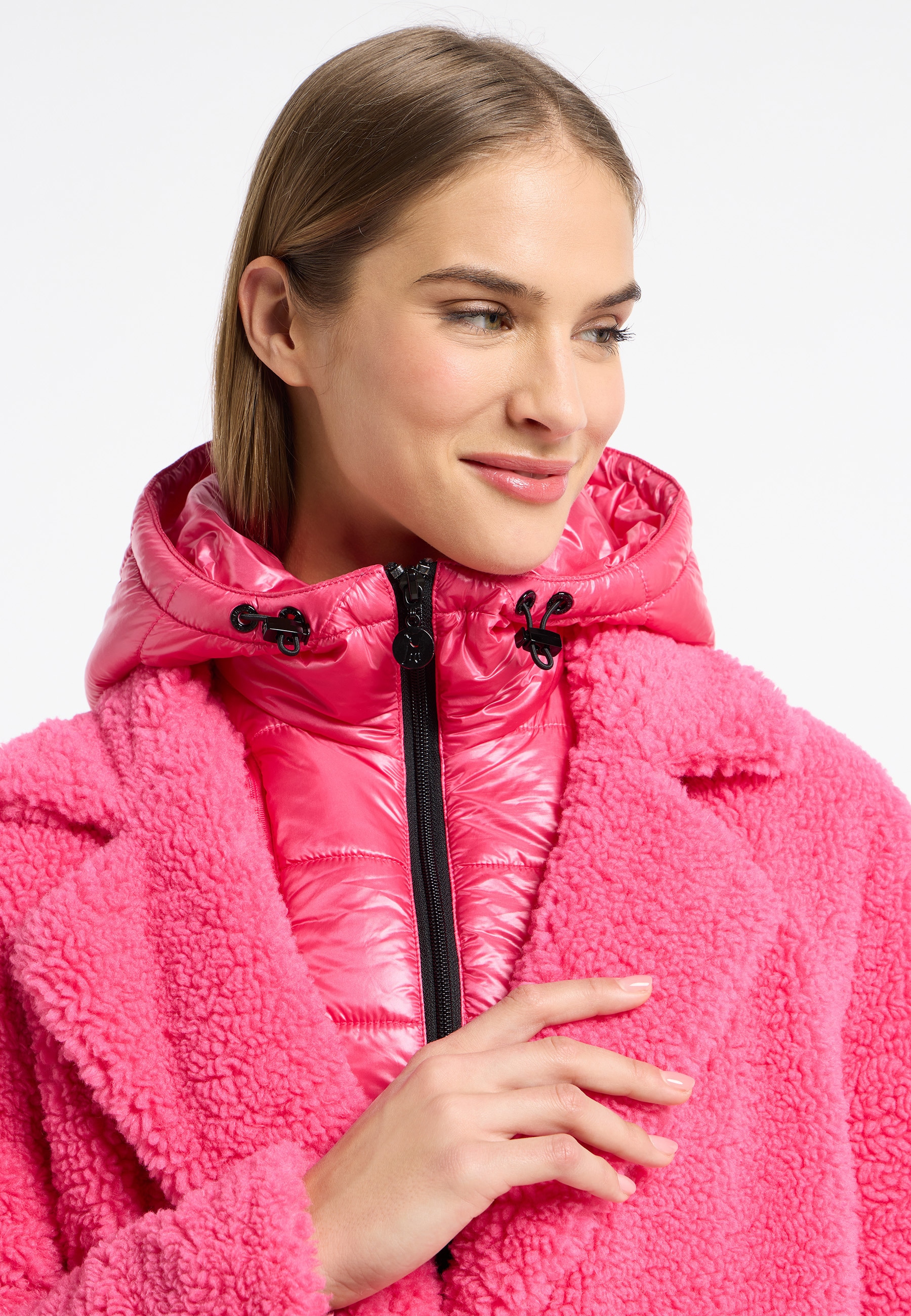 Frieda & Freddies Wintermantel »Fake Fur Coat / Gine2«, mit Taschen