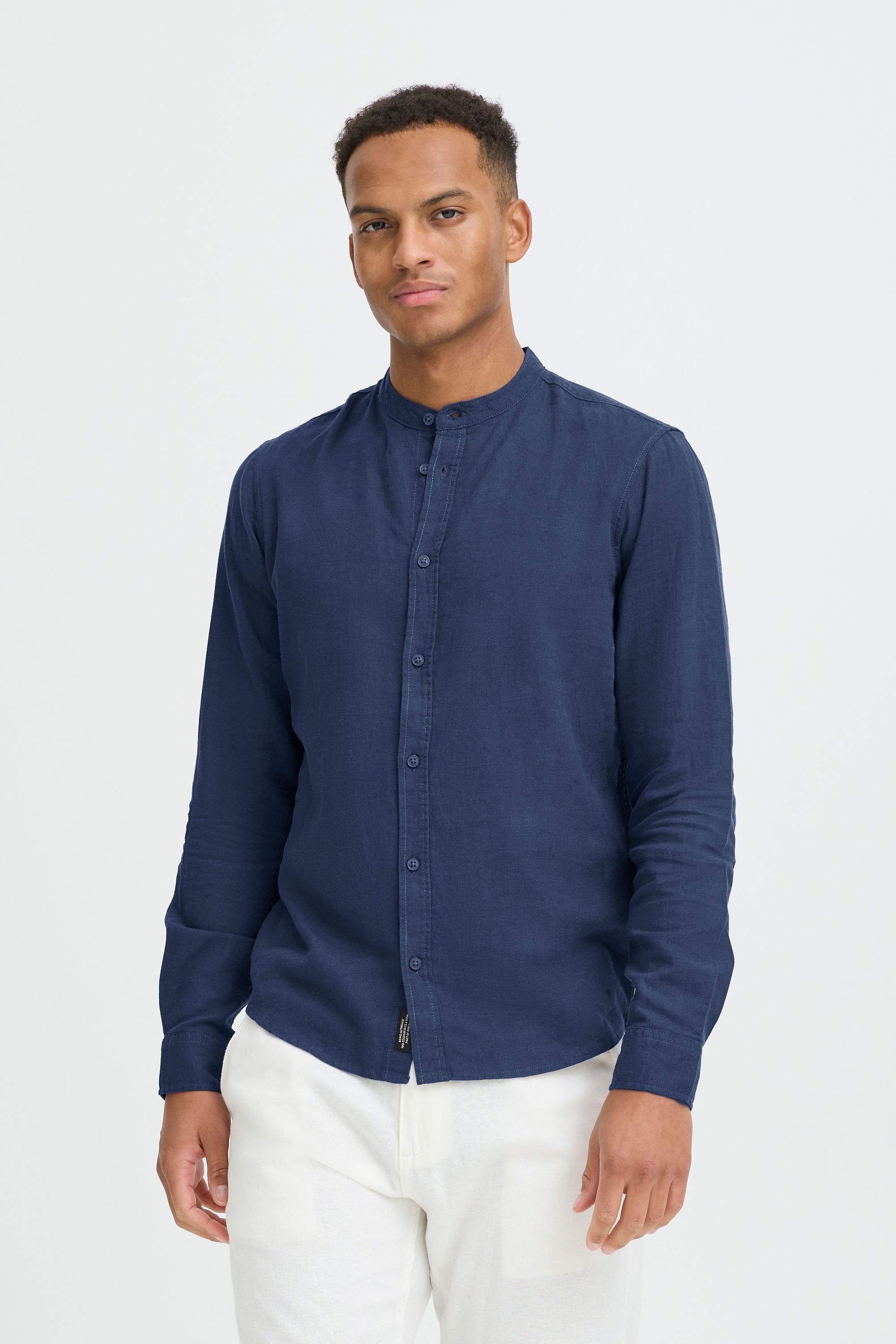 Blend Leinenhemd "BHMLines" Stilvolles Langarmhemd aus Leinenmix günstig online kaufen