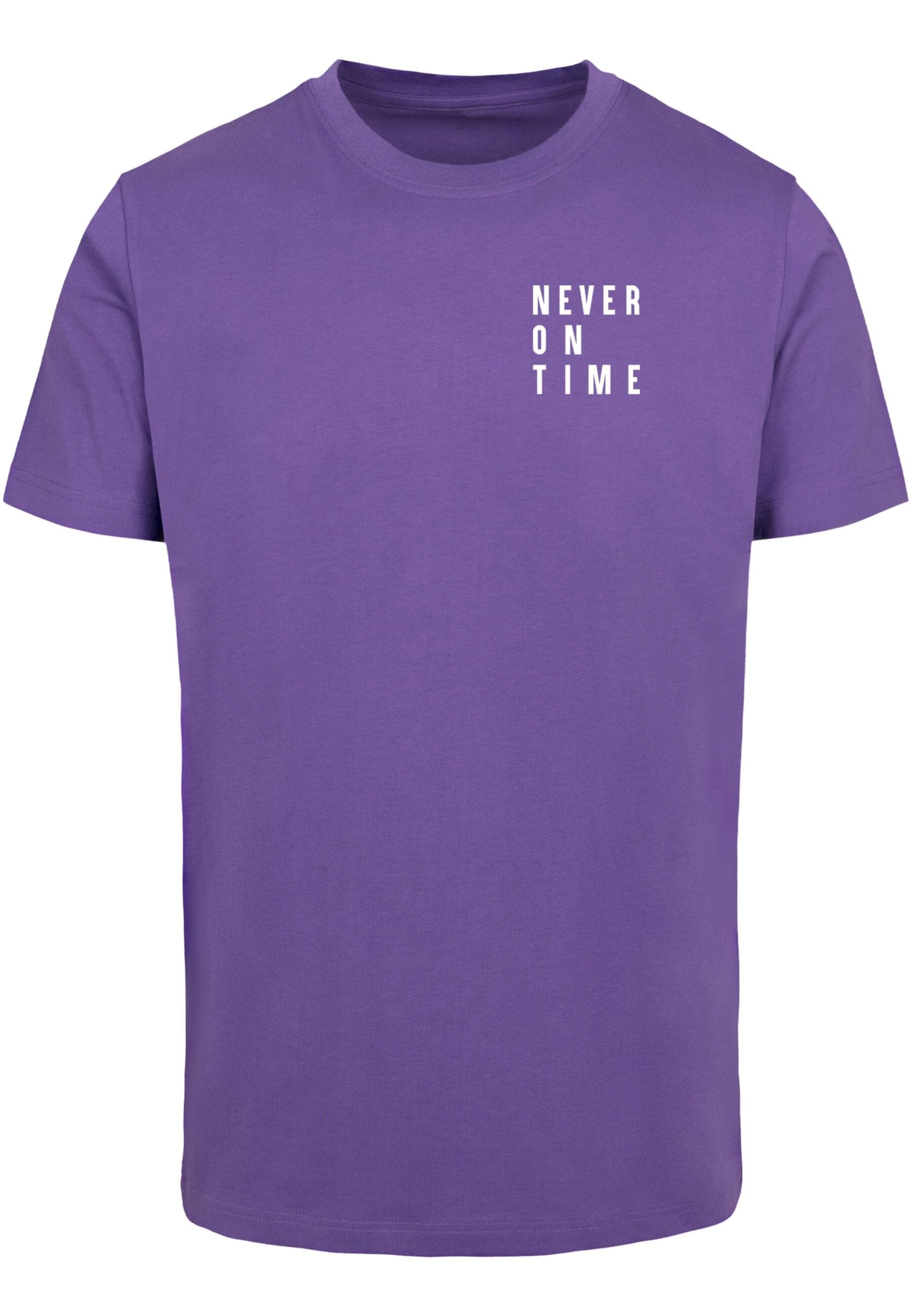 MisterTee Kurzarmshirt "MisterTee Damen Never On Time Tee" günstig online kaufen