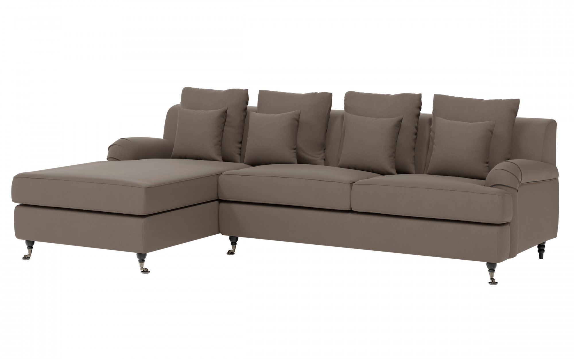 Thumbnail - Guido Maria Kretschmer Home&Living Ecksofa "NORIN L-Form", zwei Fußarten: vorne - Rollen, hinten - Holzfüße