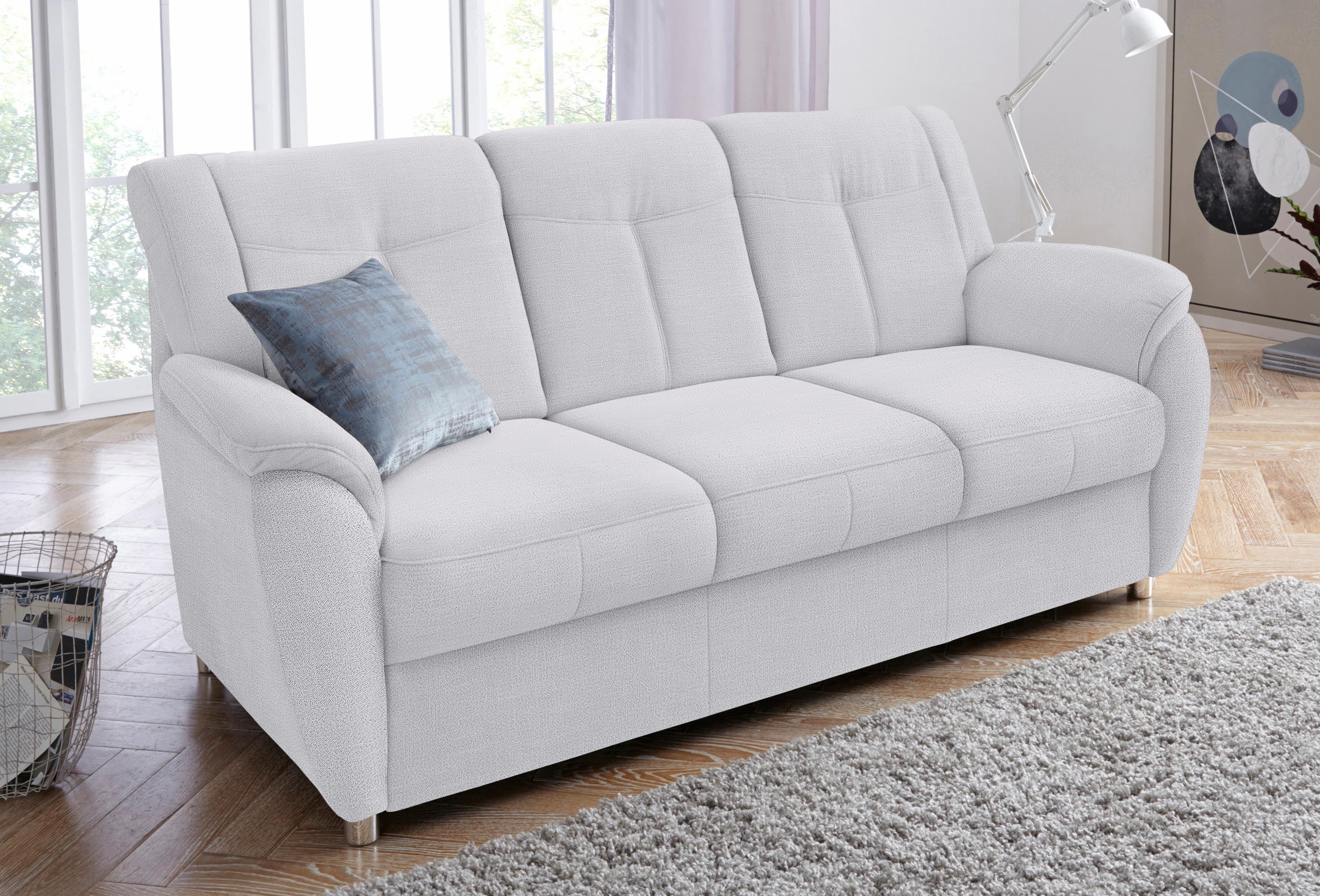 sit&more 3-Sitzer "Sonoma, B: 189 cm, Federkern, Komfortsitzhöhe 45 cm" Couch frei stellbar, 3-Sitzer Sofa, Stoffvarianten