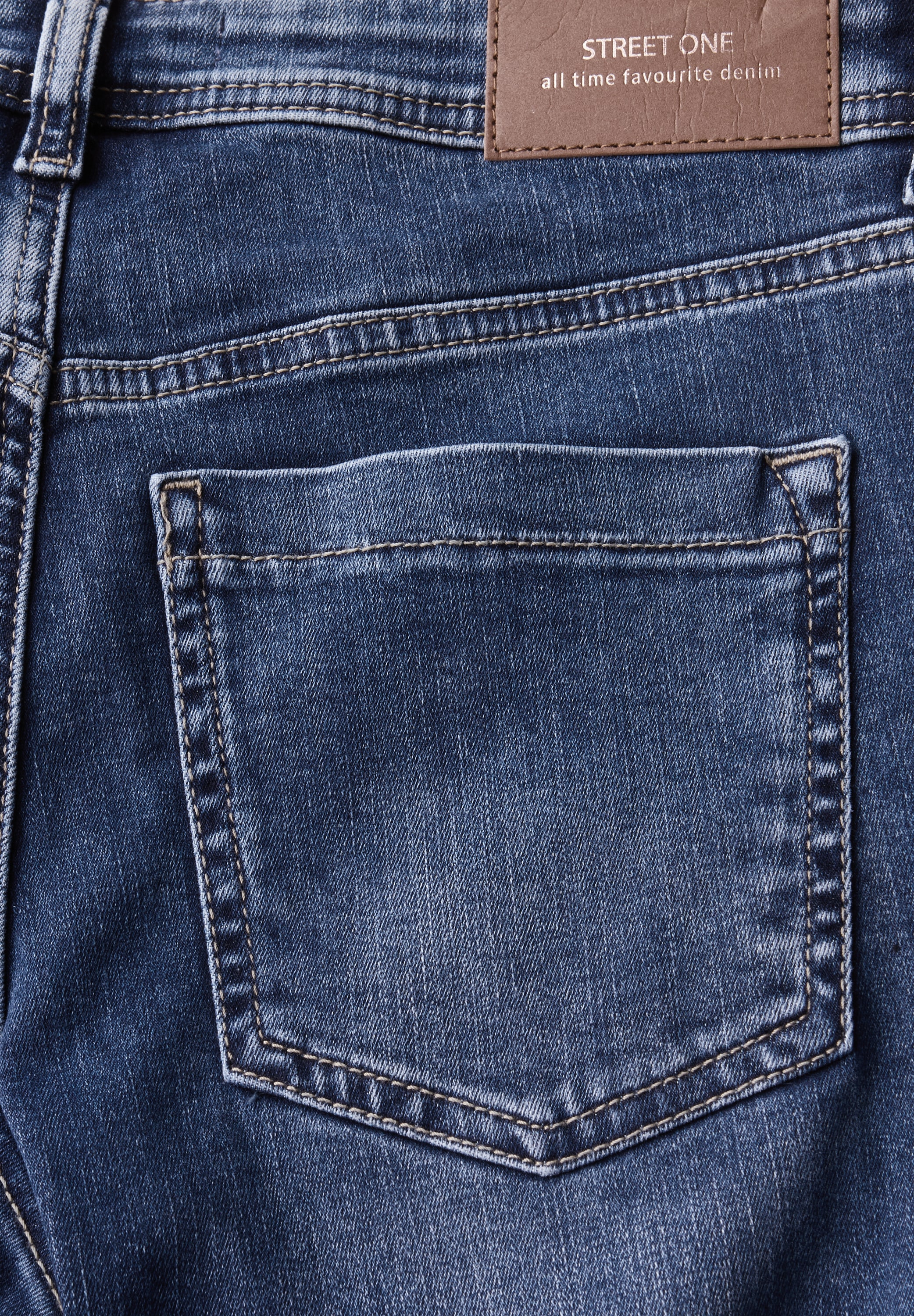 STREET ONE Comfort-fit-Jeans, Middle Waist