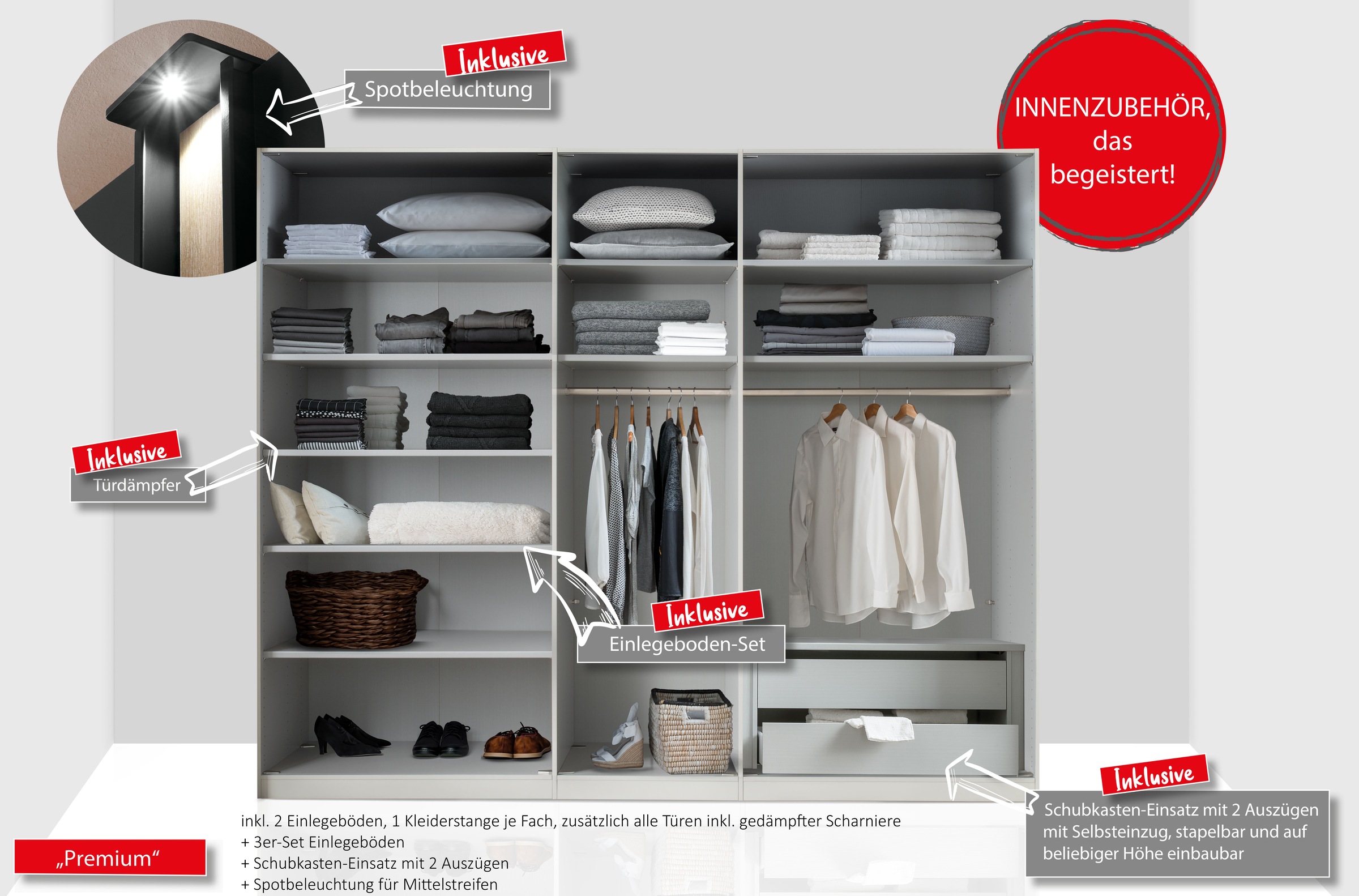 WIEMANN Drehtürenschrank »Lagos«, inkl. Türendämpfung