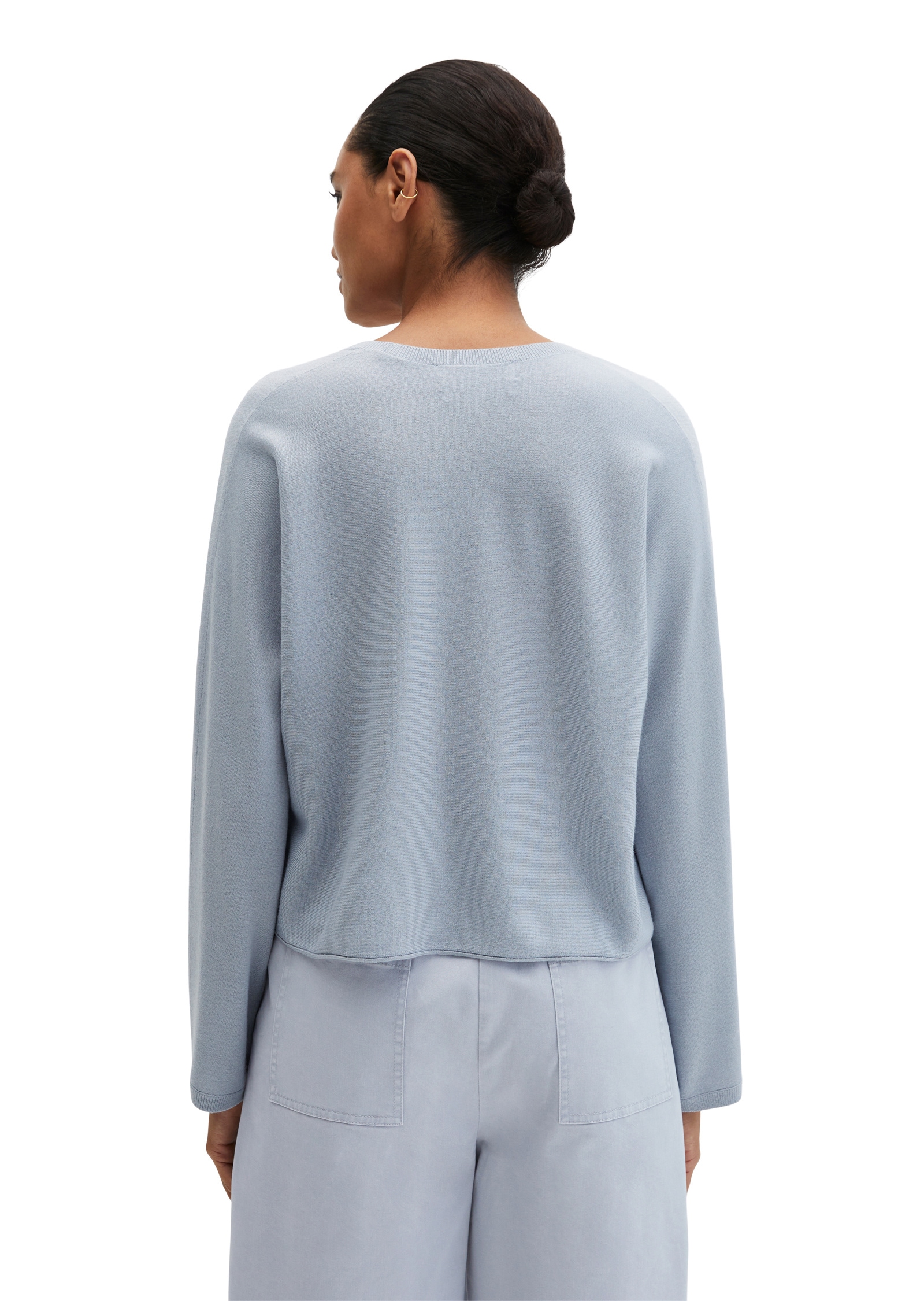 Marc O'Polo Strickpullover »aus Merinowolle-Viskose-Mix«