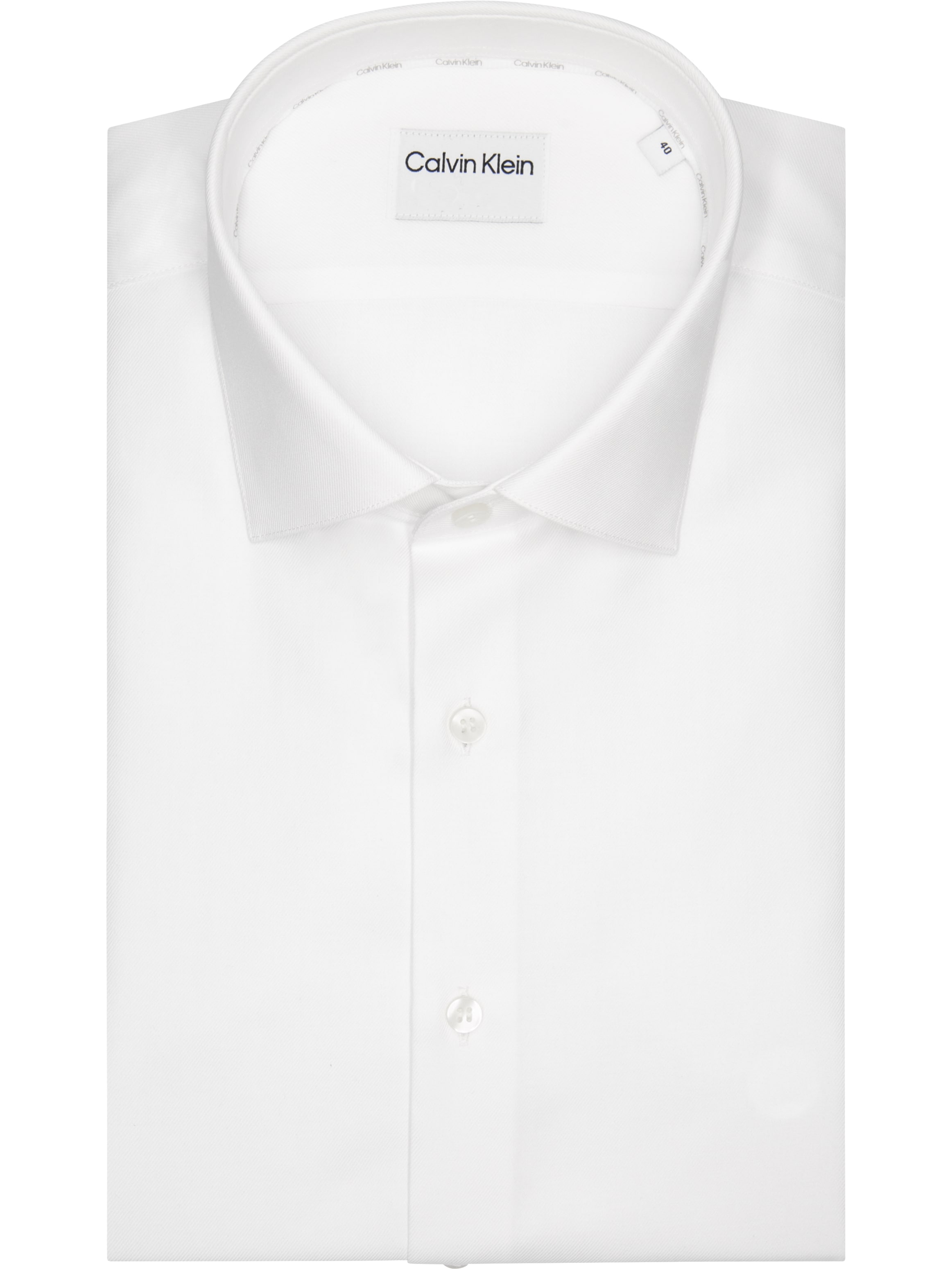 Calvin Klein Businesshemd »REG ESNTL POPLIN STR SLD« Regular fit, mit Rundhalsausschnitt