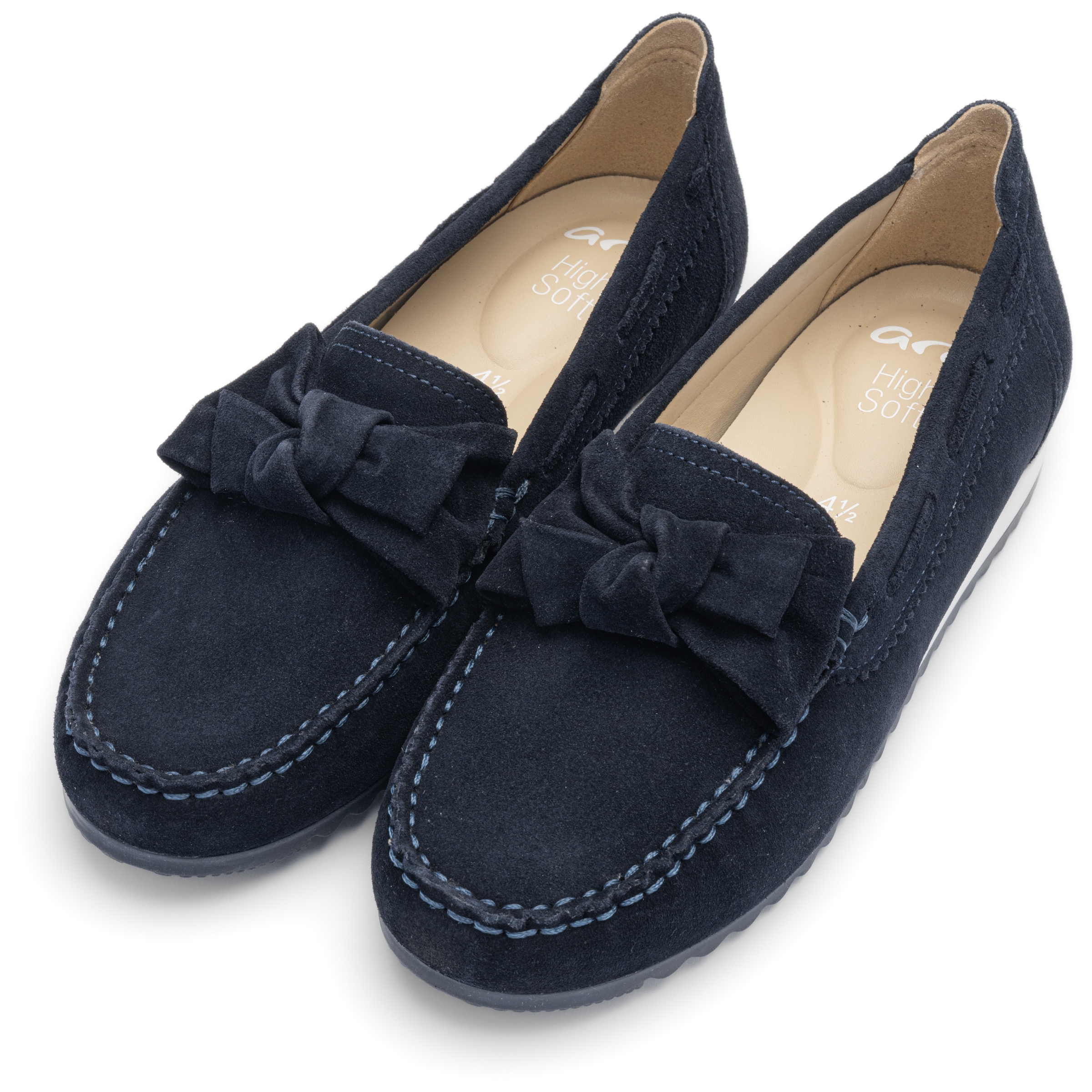 Ara Mokassin "NEW PORT" Schlupfschuh, Slipper mit Wechselfußbett, G-Weite