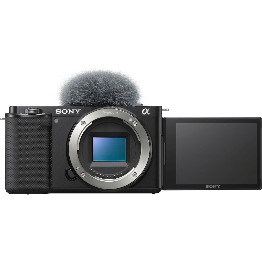 Sony Systemkamera »ZV-E10L«, E PZ 16 - 50 mm F3.5 - 5.6 OSS (SELP1650), 24,2 MP, Bluetooth-WLAN (WiFi), Vlog-Kamera mit schwenkbarem Display inkl. SEL16-50 Objektiv