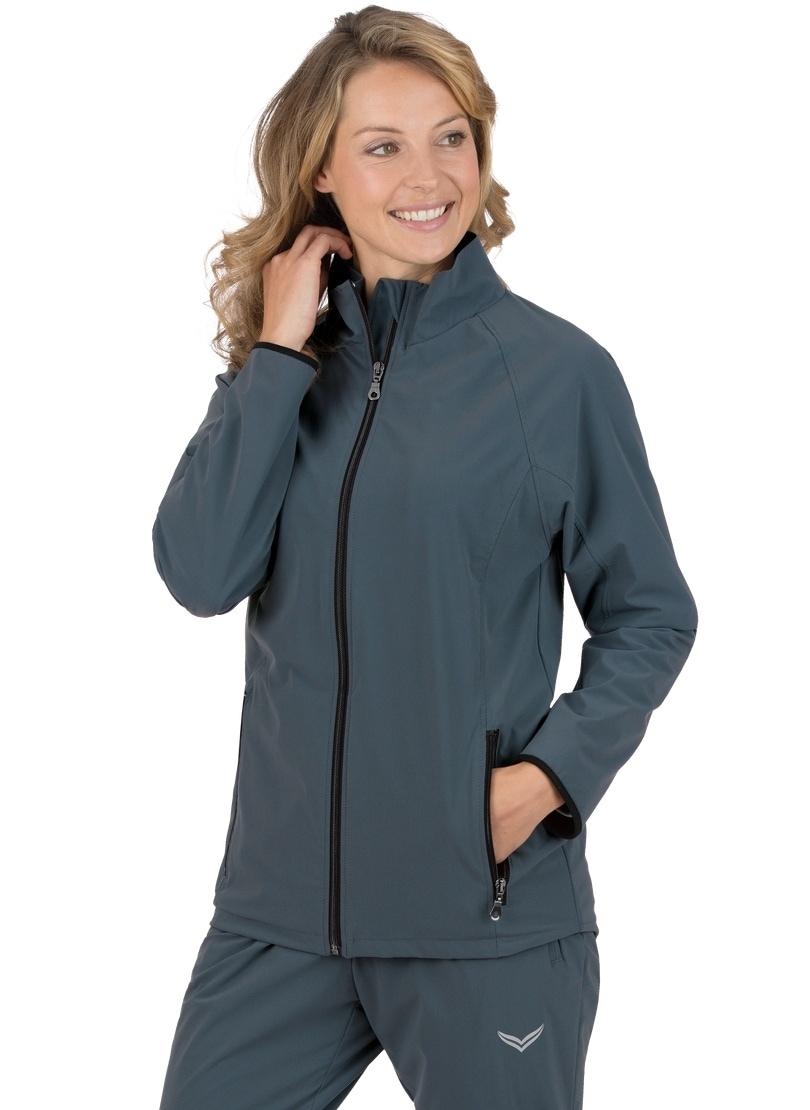 Trigema Trainingsjacke "TRIGEMA Raglan-Jacke mit Netzinnenfutter", (1 St.)