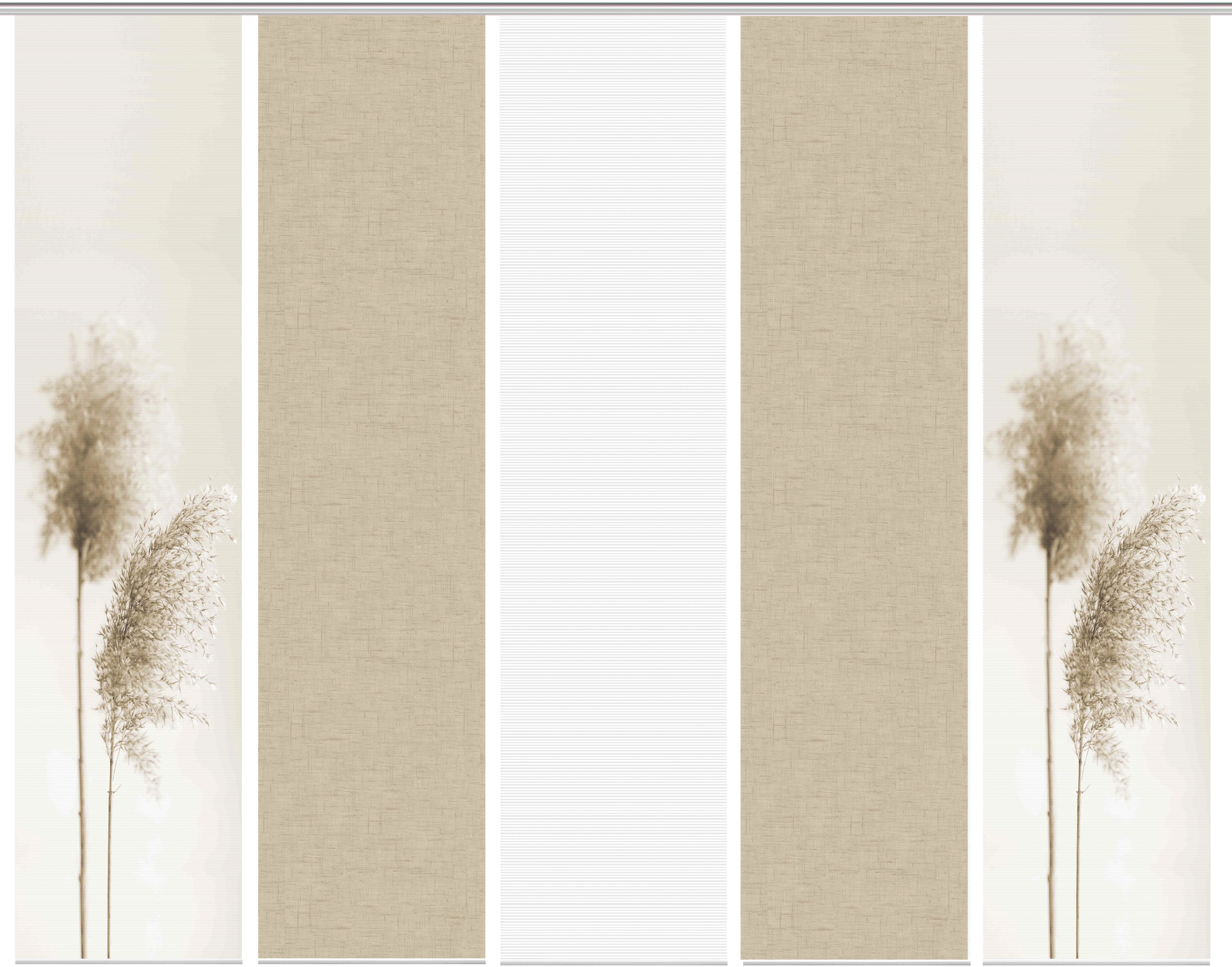 Thumbnail - Vision S Schiebegardine "IRLOS 5er SET" Paneelwagen 5 Stk. tlg. Schiebevorhang Digidruck 5er Set IRLOS