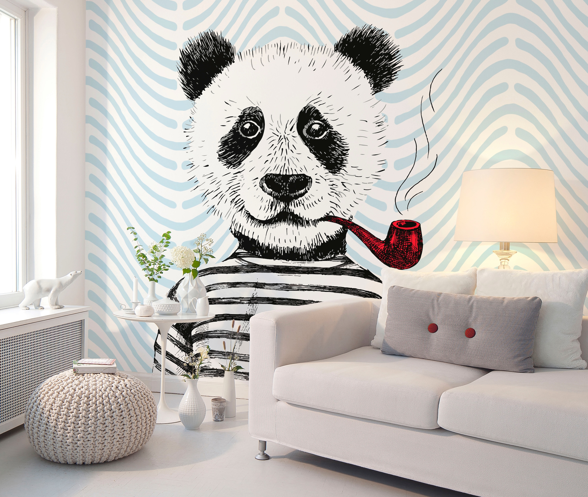 Architects Paper Fototapete »Atelier 47 Modern Panda 1«, abstrakt, Vlies, Wand, Schräge, Decke