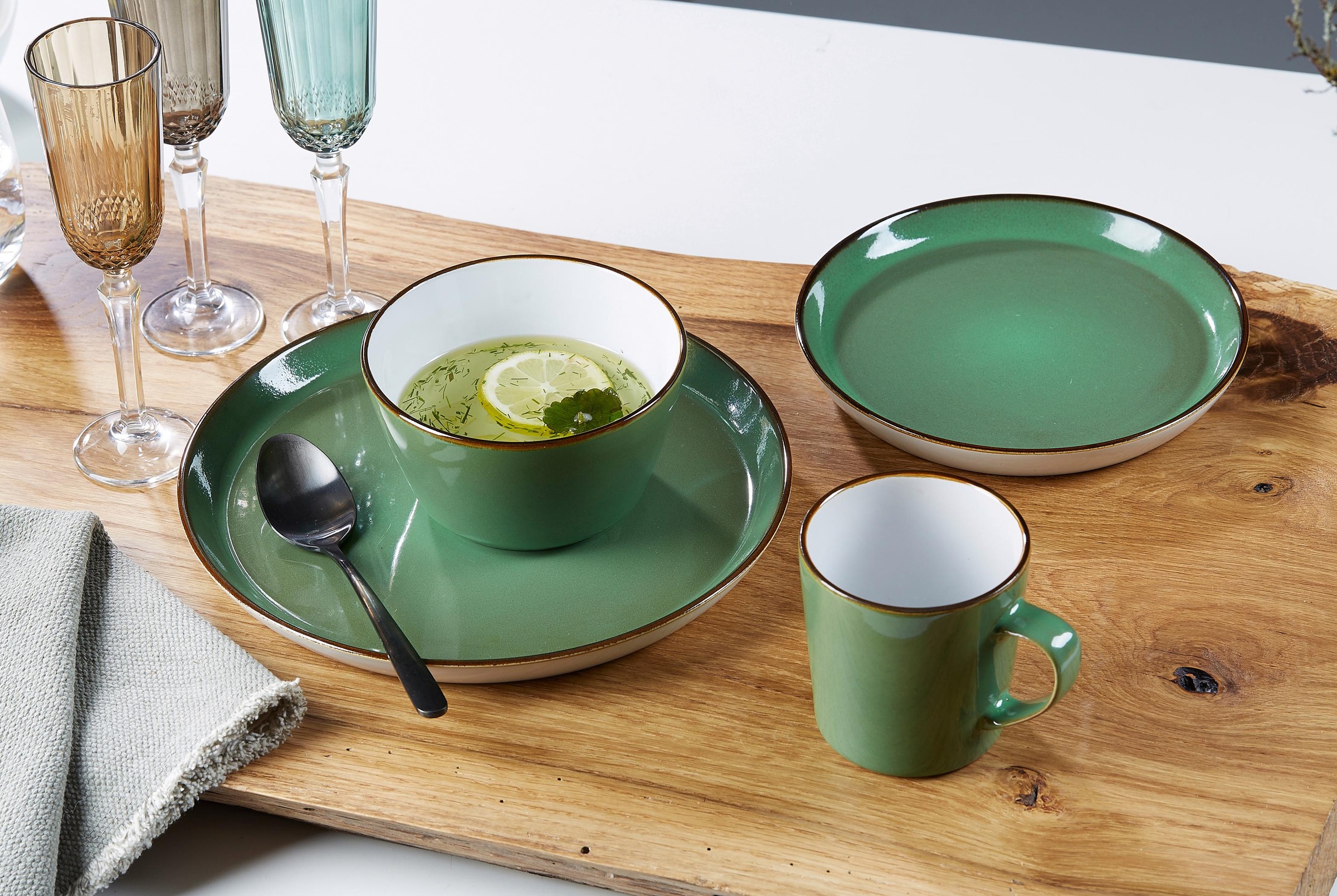 Ritzenhoff & Breker Kombiservice "Geschirr-Set, Service Visby, 16tlg, Weiß" günstig online kaufen