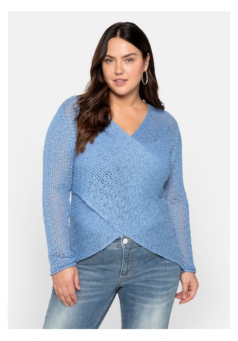 V-Ausschnitt-Pullover »Große Größen«