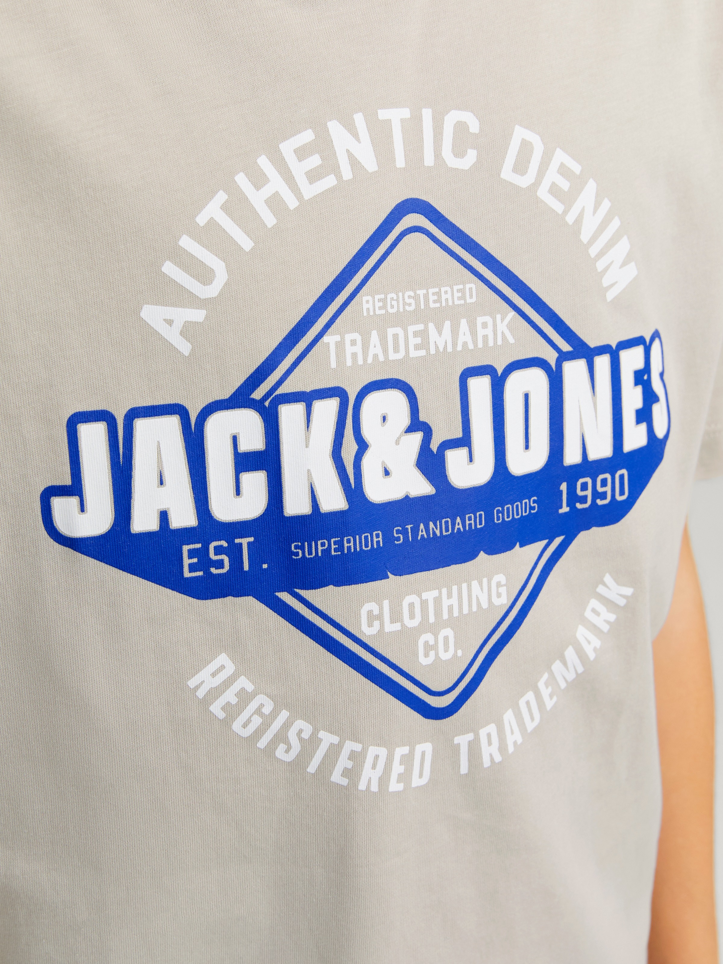 Jack & Jones Junior Rundhalsshirt »JJELOGO TEE SS O-NECK 2 COL S NOOS JNR«