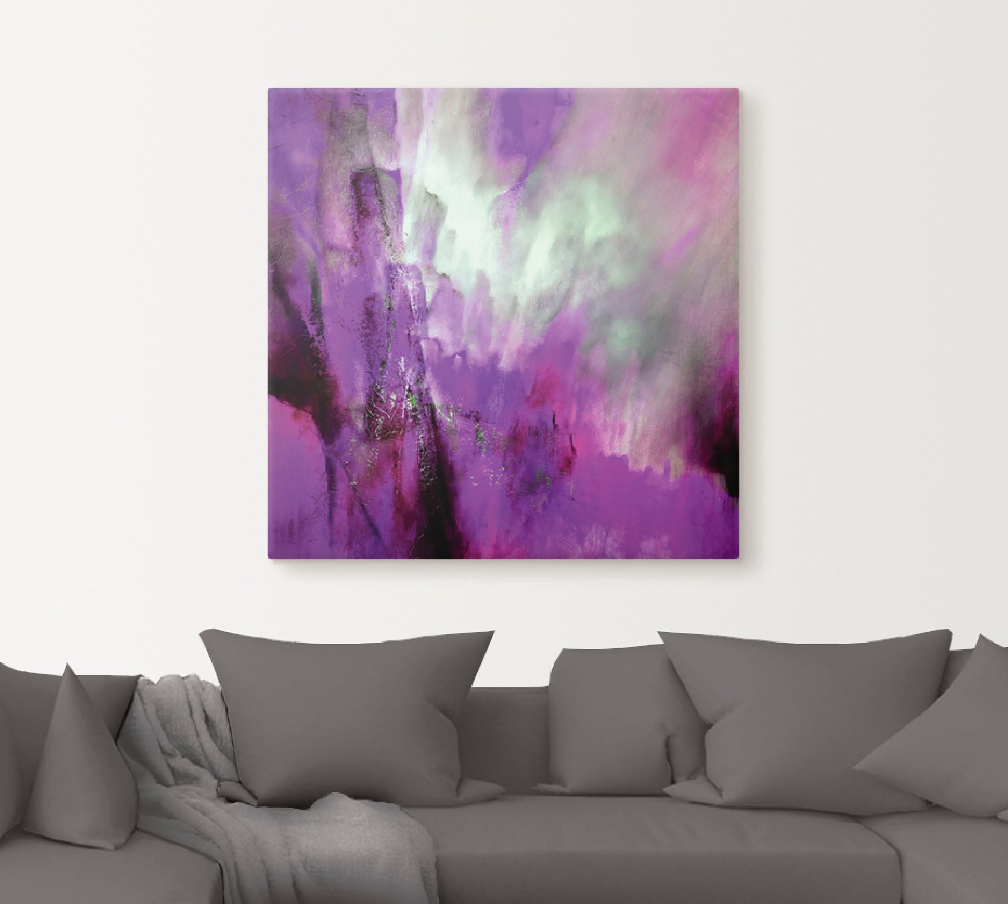 Artland Wandbild »Rosa Licht«, Gegenstandslos, (1 St.), als Alubild, Outdoorbild, Leinwandbild, Poster in verschied. Größen