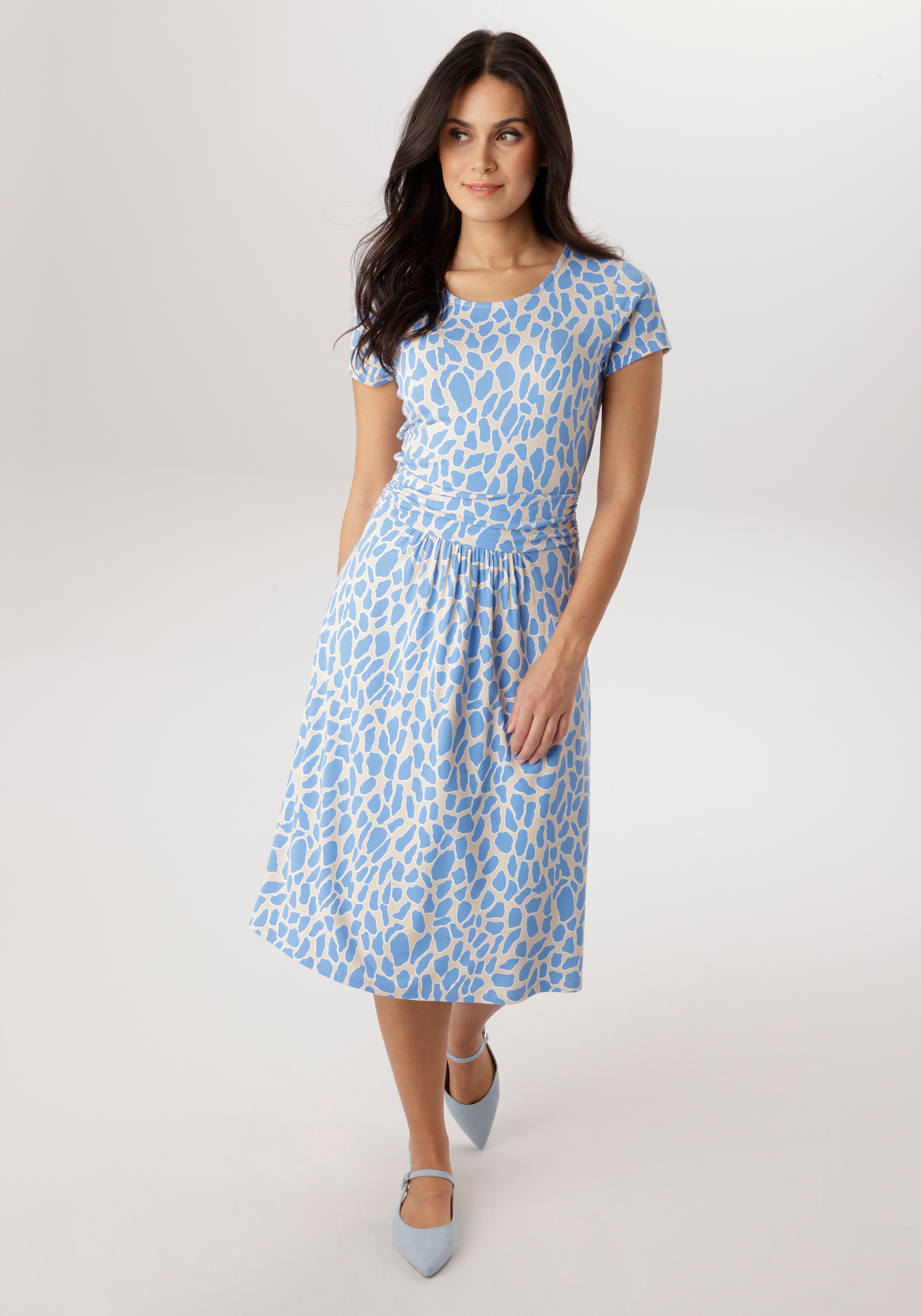 Aniston SELECTED Jerseykleid mit gerafftem Bund in der Taille - NEUE KOLLEK günstig online kaufen