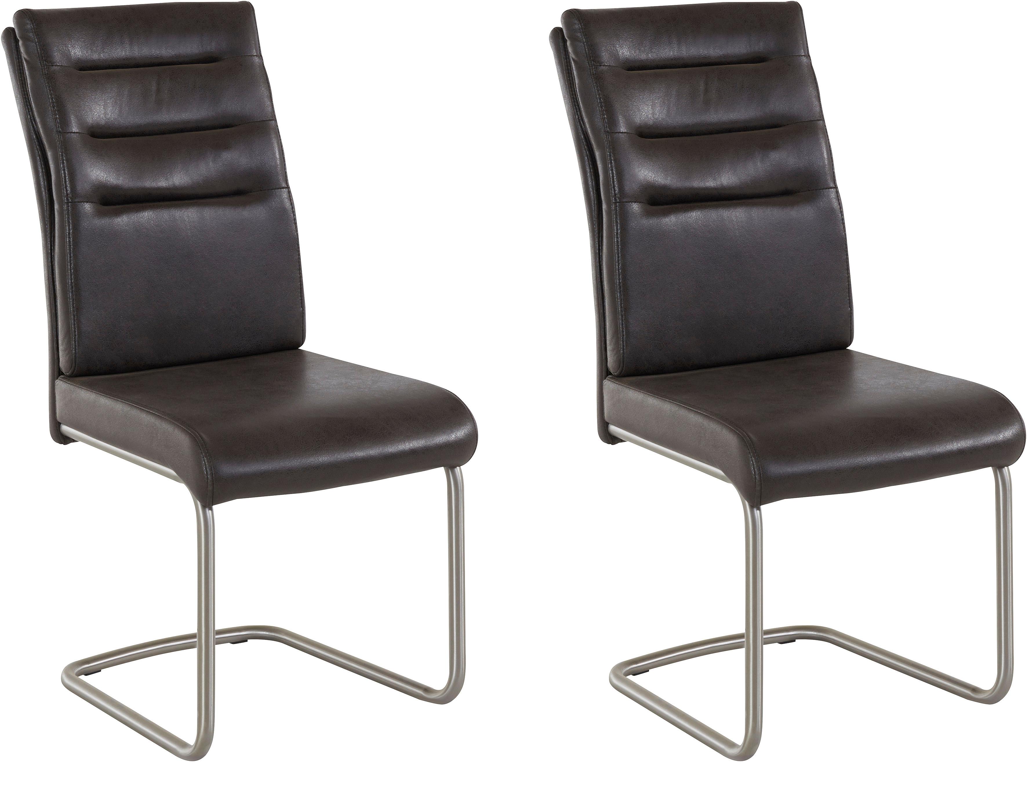 Thumbnail - HELA Esszimmerstuhl "Paula Freischwinger" (Set) 2 Stk.mit Echtedelstahlgestell, 2 oder 4 Stück