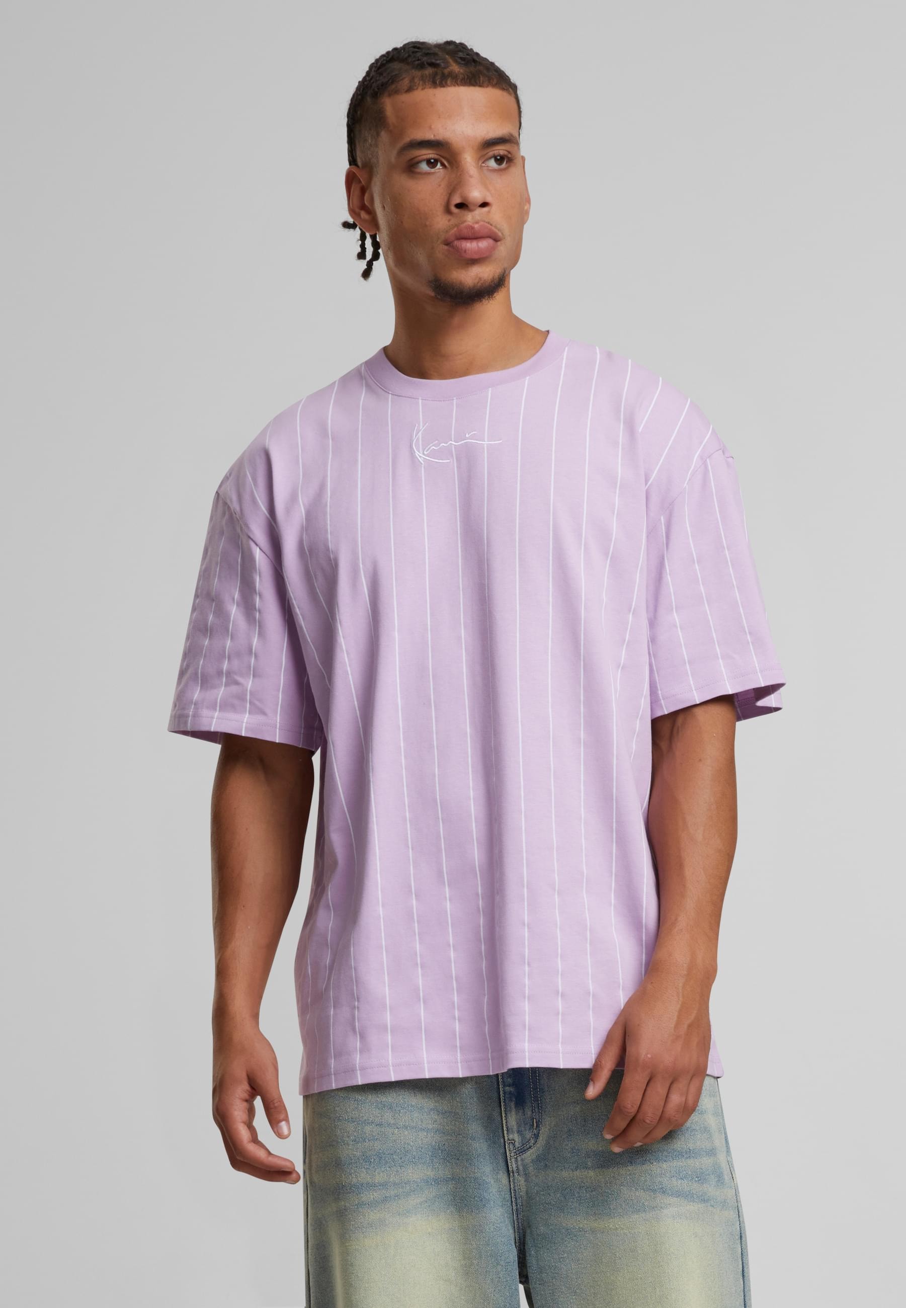 Karl Kani T-Shirt »Karl Kani Small Signature Essential Pinstripe Tee«, (1 tlg.)