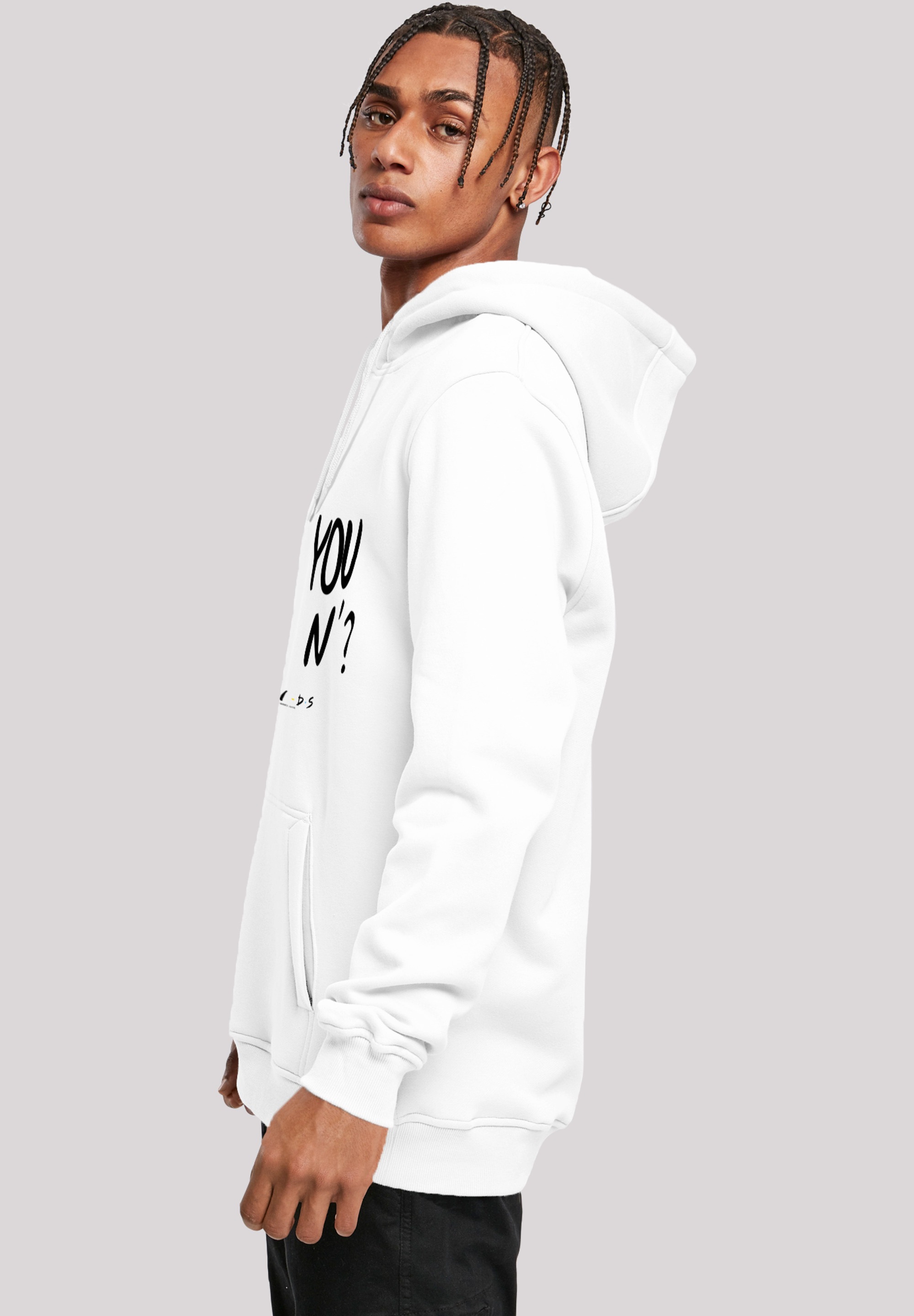 F4NT4STIC Sweatshirt »FRIENDS TV Serie How You Doin? WHT«, Herren,Premium Merch,Slim-Fit,Kapuzenpullover,Bedruckt
