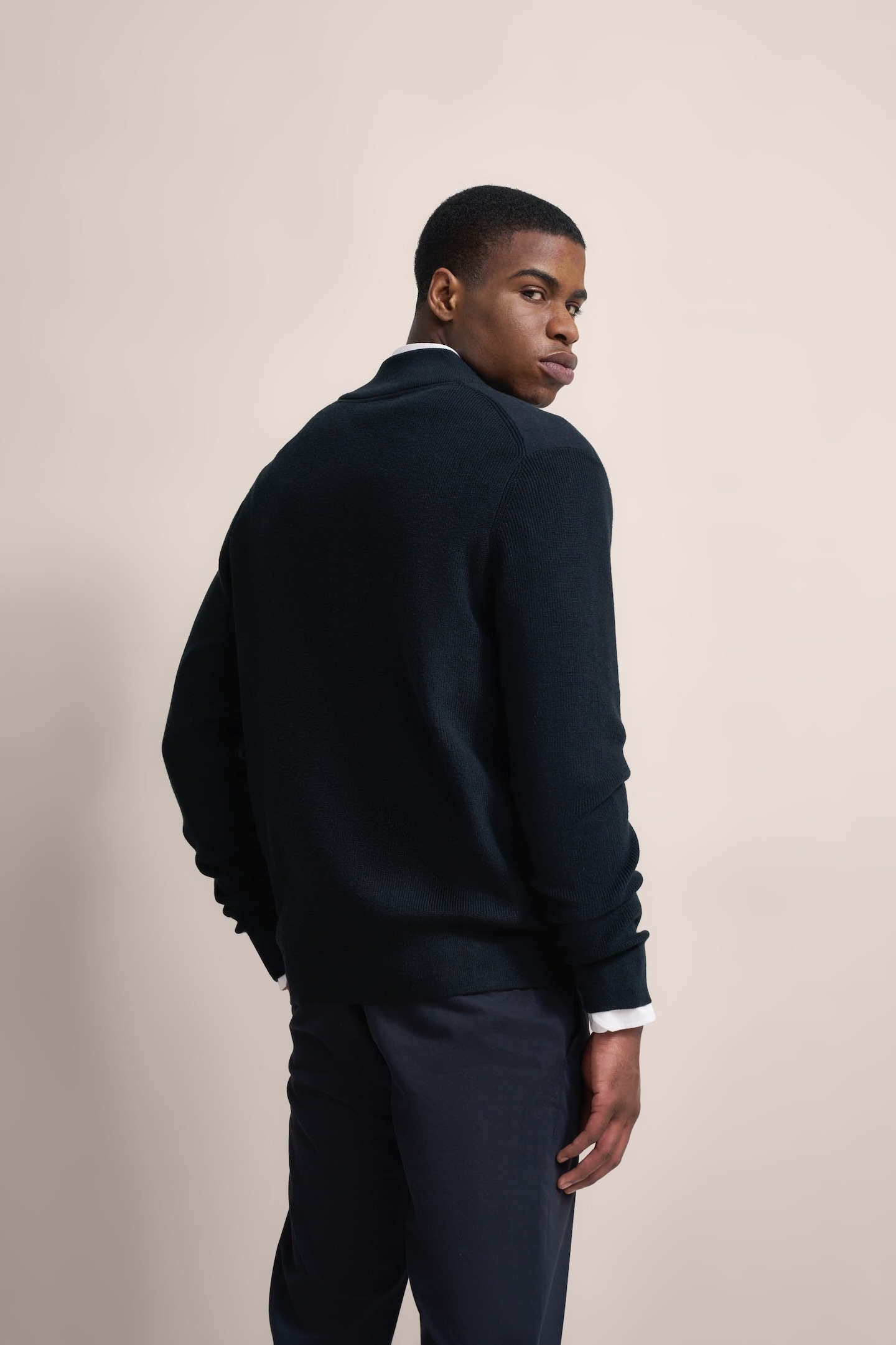 bugatti Strickjacke, mit Stehkragen
