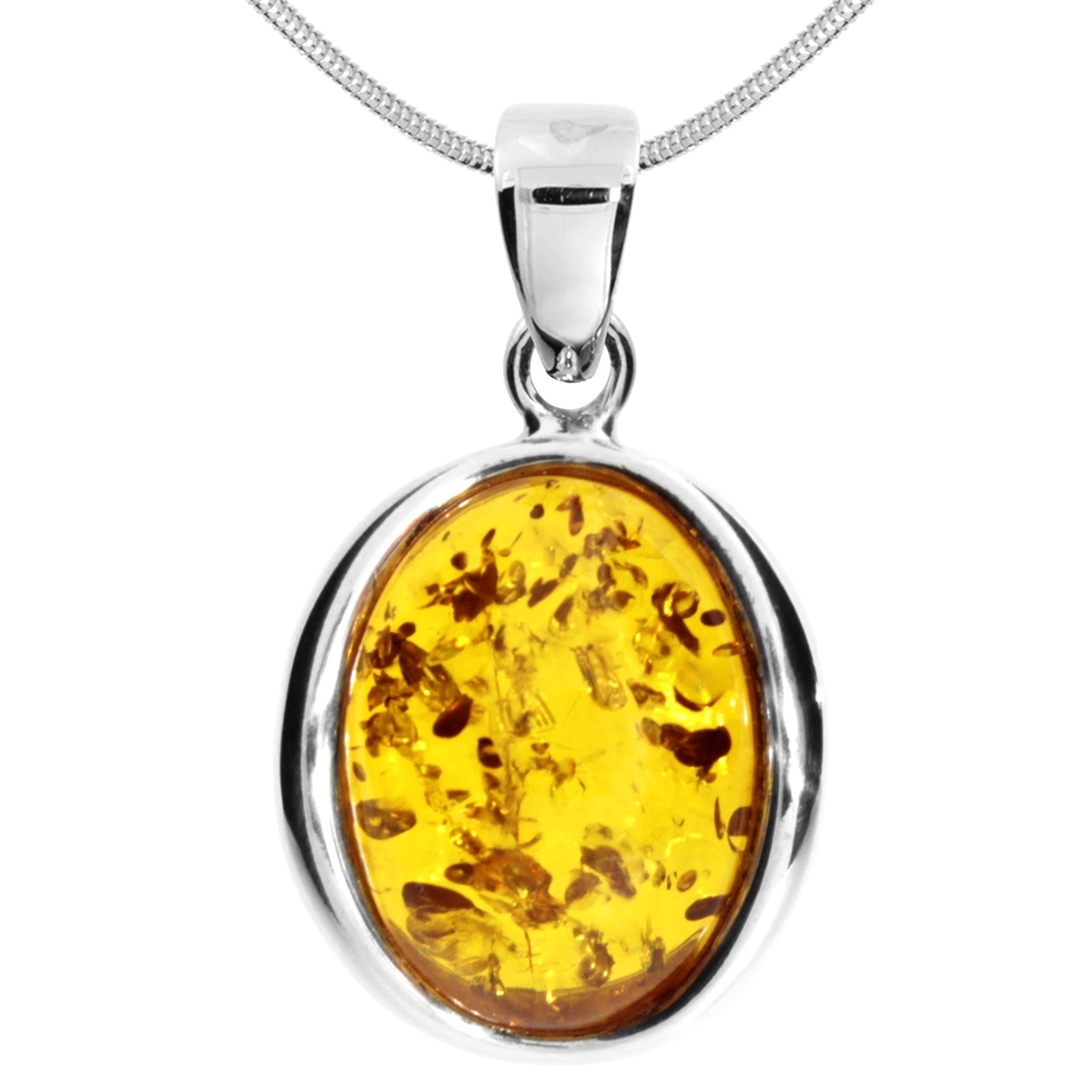 OSTSEE-SCHMUCK Damen Kette mit Anhänger "Ostsee-Schmuck Kette mit Anhänger Wasa Kette mit Anhänger Wasa", 42cm, Silber 925 (Sterlingsilber), L: 42,