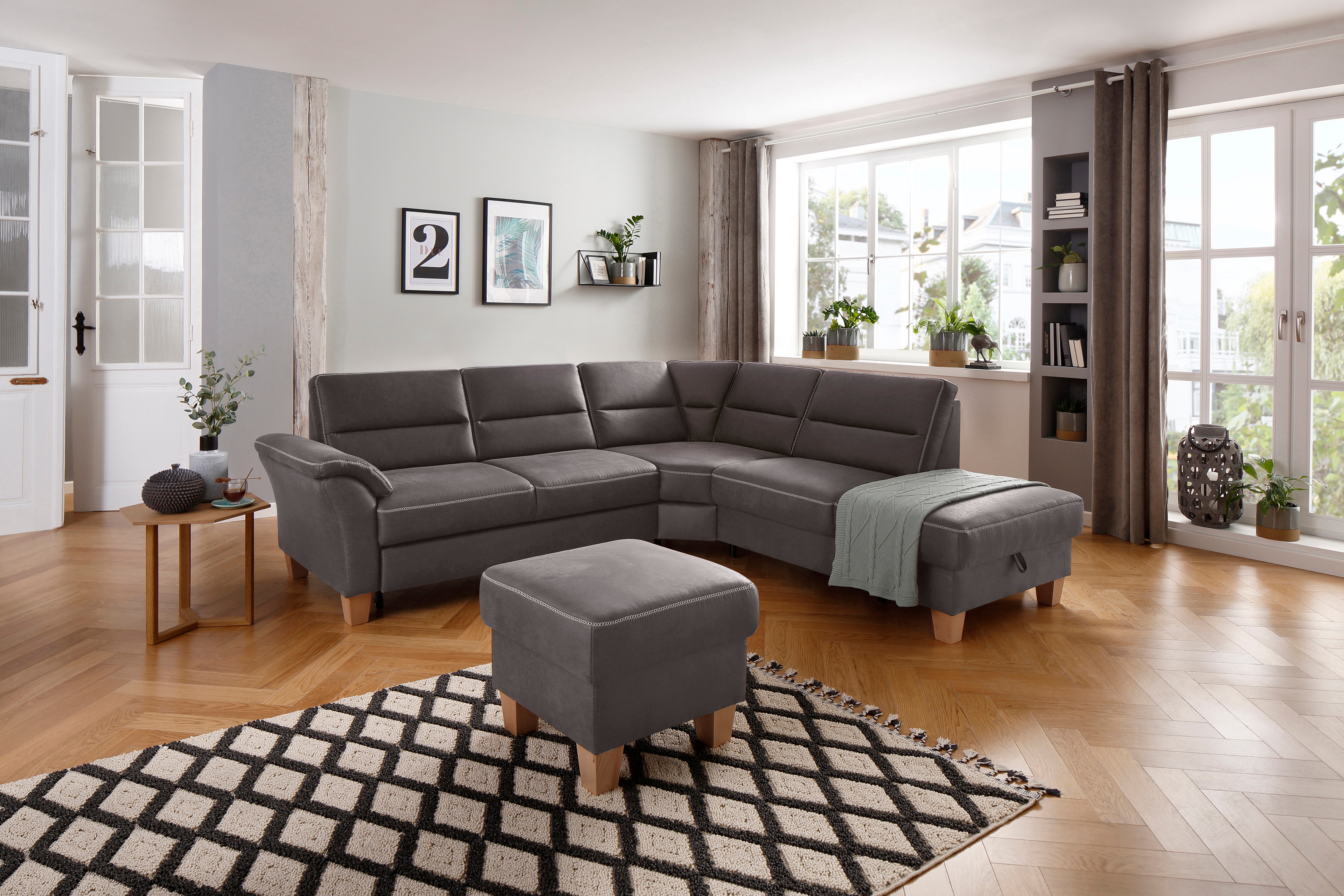 OTTO home Ecksofa "Soleo L-Form" komfortable Trapezecke mit Relaxfunktion, optional Schlaffunktion