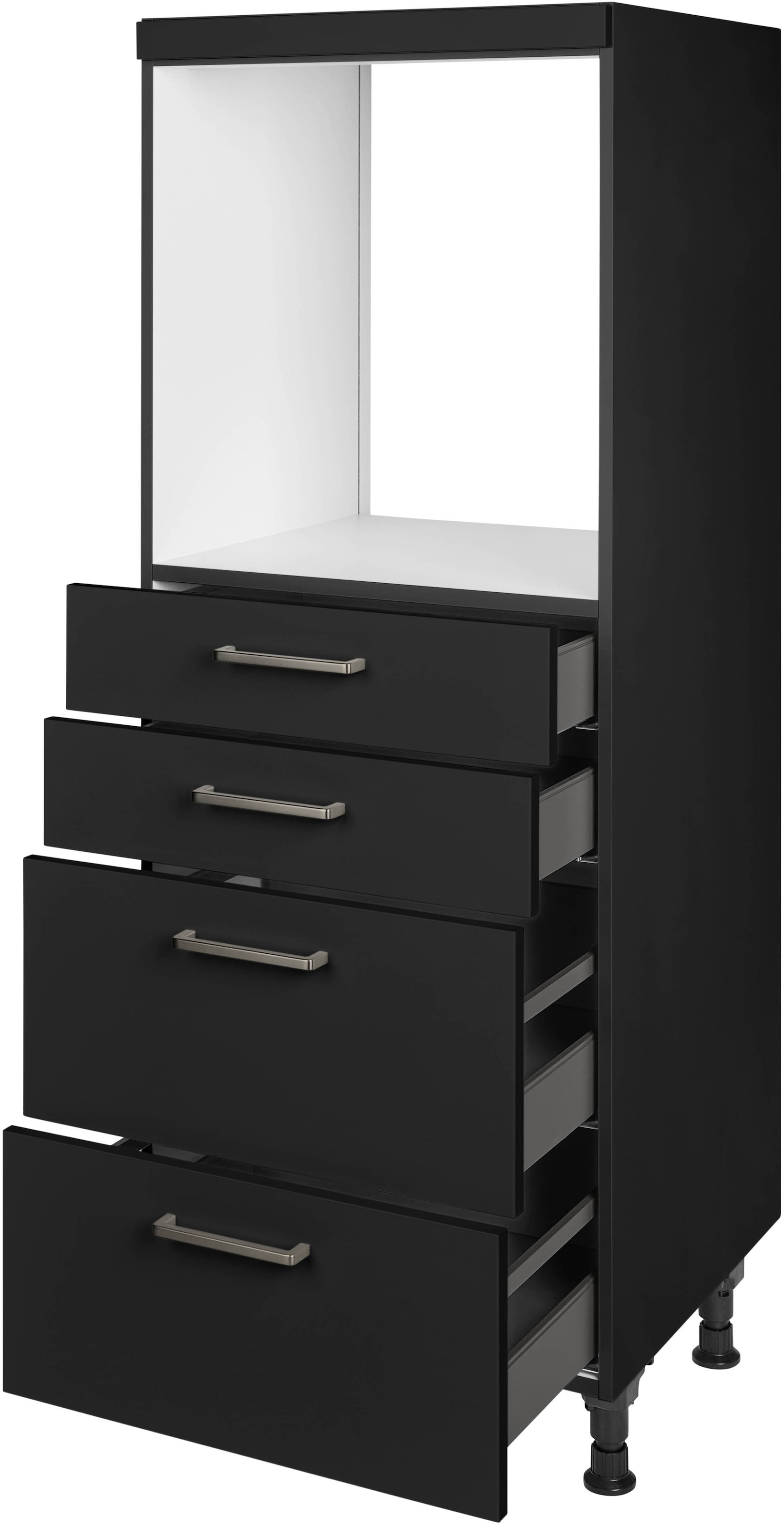 nobilia® Herdumbauschrank »"Touch", mit Schubkästen und Auszügen,«, vormontiert, Breite/Höhe: 60/167,8 cm