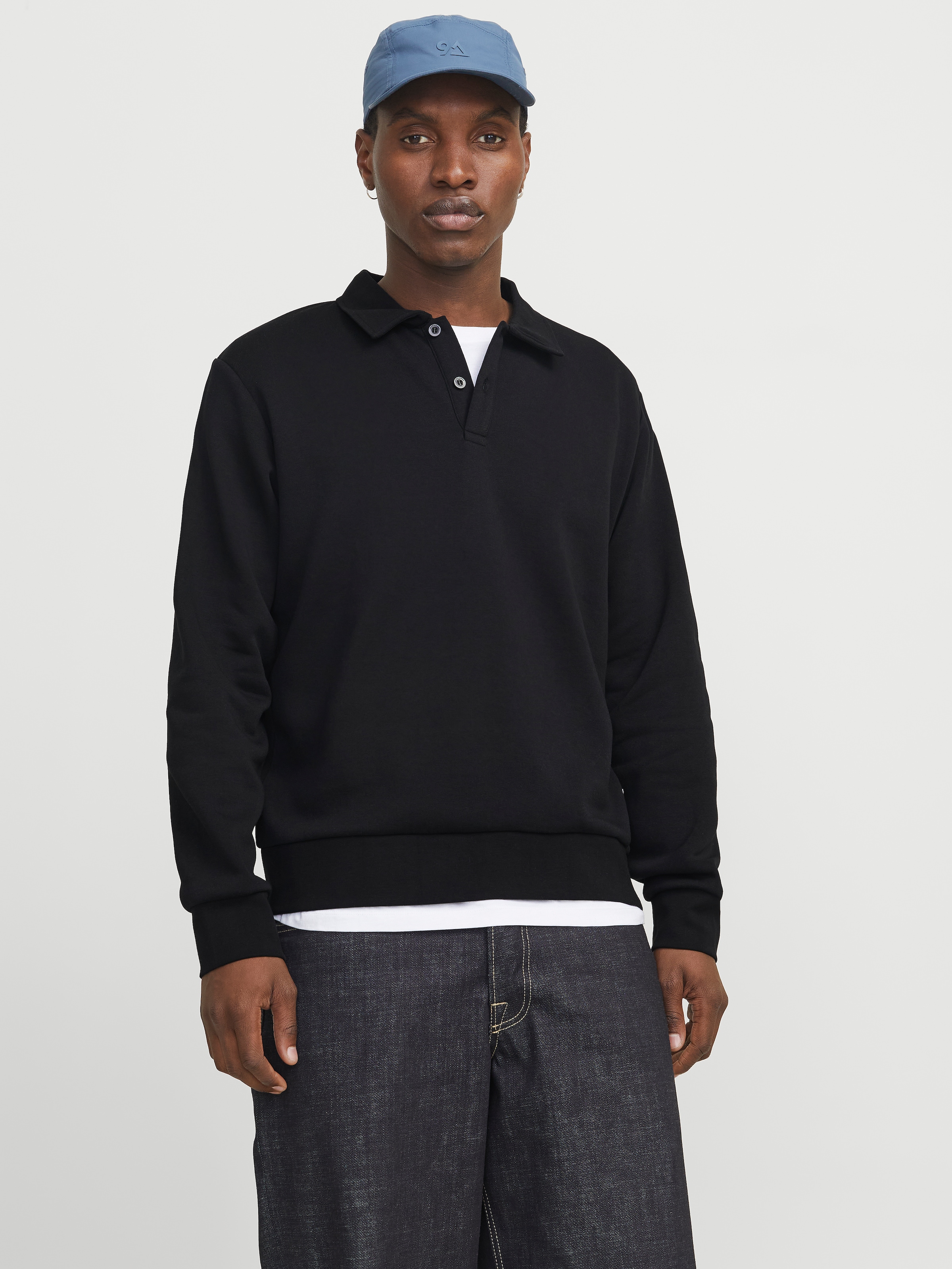 Jack & Jones Sweatshirt "JJEBRADLEY SWEAT POLO NOOS" günstig online kaufen