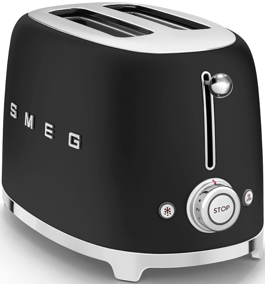 Smeg Toaster "TSF01BLMEU", 2 kurze Schlitze, 950 W