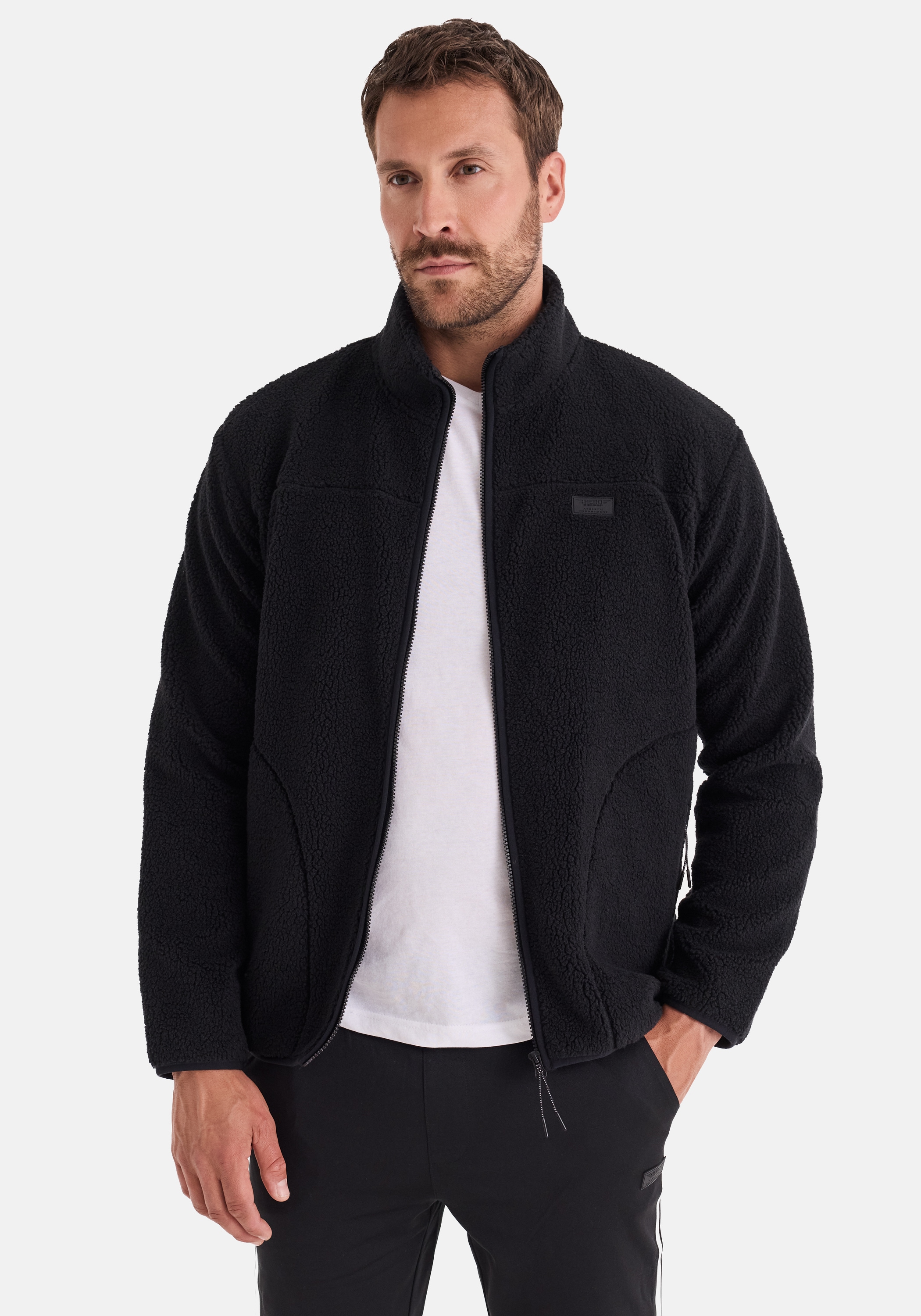 HERO by John Medoox »JOEL Fleecejacke« Sherpa fleece Straight Fit Casual Sherpa für Herren