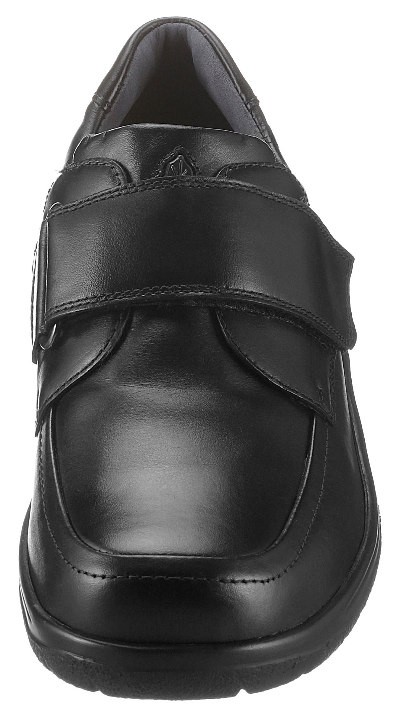 Klettschuh WALDLÄUFER "Ken", Herren, Gr. 9 (43), schwarz, Nappaleder, Schuhe Klettschuh, Halbschuh, Freizeitschuh, Komfortschuh in klassischem Look 3