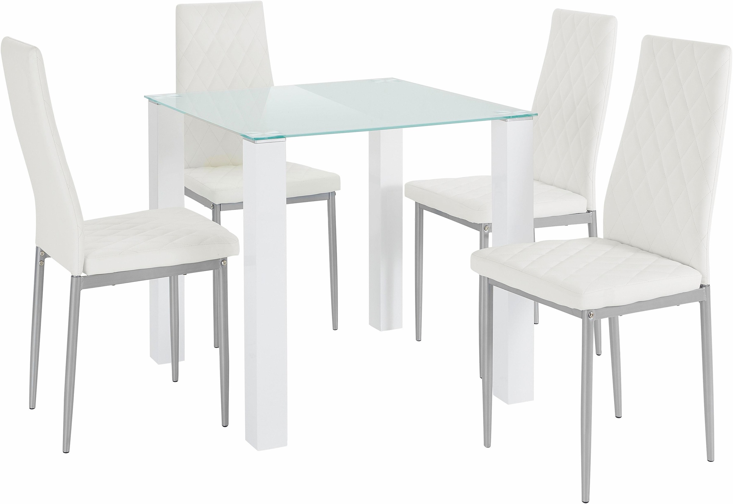 Thumbnail - INOSIGN Essgruppe Set, 5 Stk. tlg. mit Glastisch, Breite 80 cm