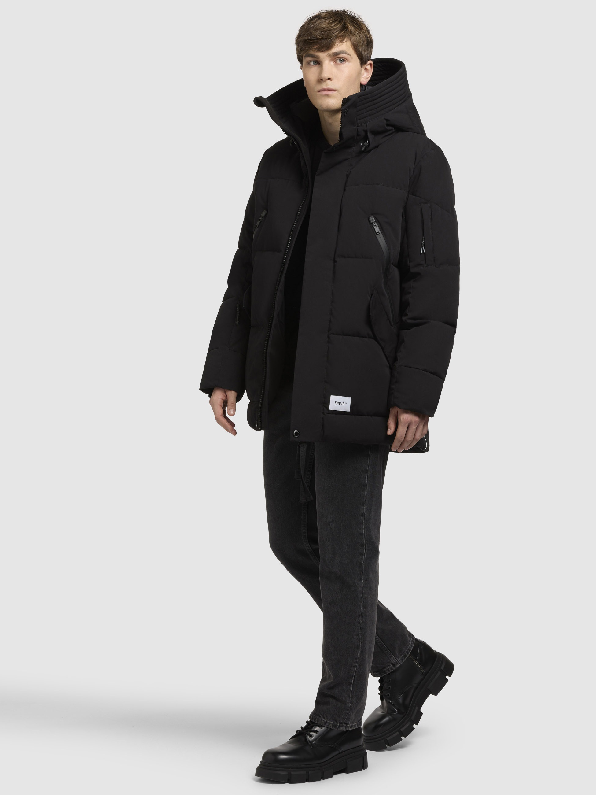 khujo Steppjacke »KANF«, mit Kapuze