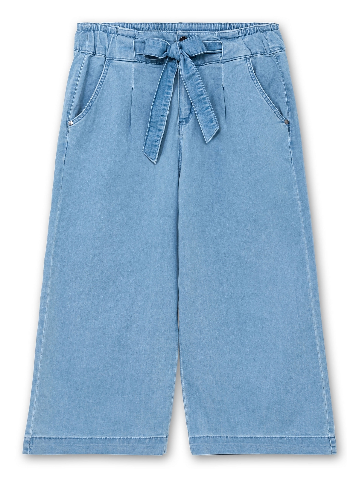 Sheego Stretch-Jeans »Große Größen«, mit High-Waist-Bund und Bindegürtel