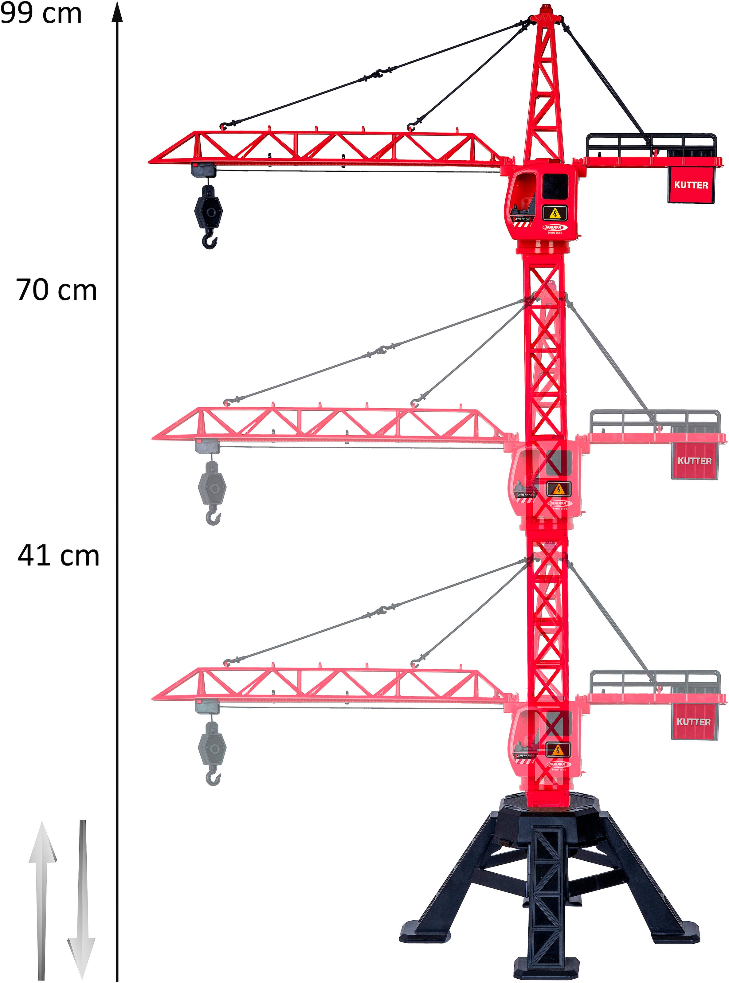 Jamara RC-Kran »Turmdrehkran Kutter XL 99 IR« LED Licht im Dach