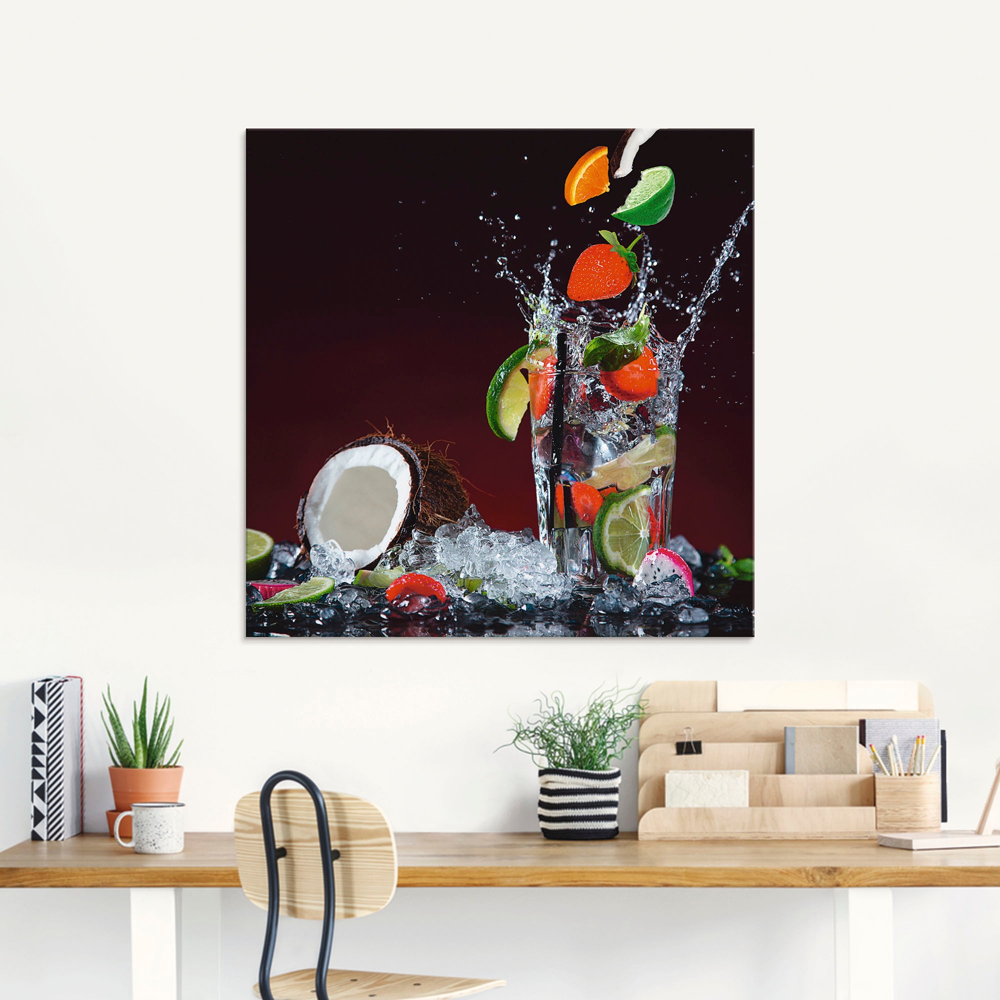 Artland Glasbild »Frischer Fruchtcocktail V«, Getränke, (1 St.), in  verschiedenen Größen kaufen | BAUR