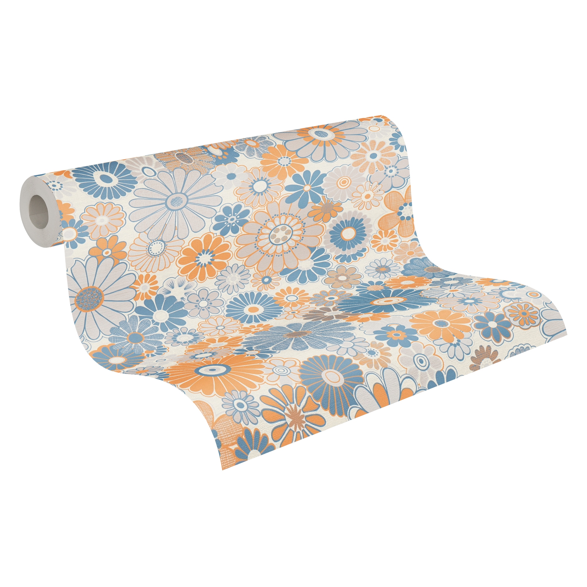 A.S. Création Vliestapete »Retro Chic florale Tapete Mustertapete Retro Blumen« matt strukturiert Vintage Vliestapete für Schlafzimmer Küche Wohnzimmer Floral Design