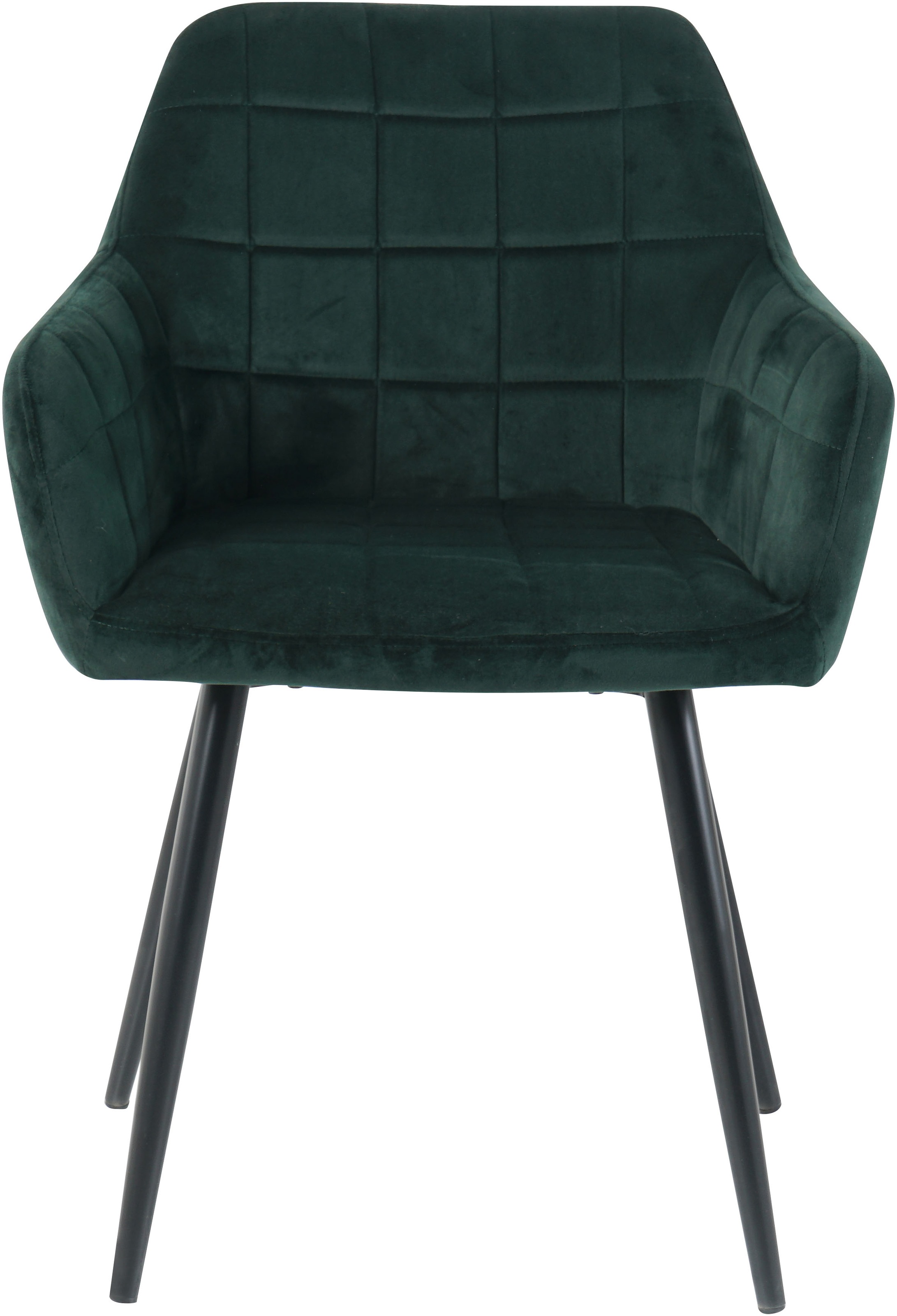 Möbilia 4-Fußstuhl (Set) 2 Stk.mit Quadratsteppung innen günstig online kaufen