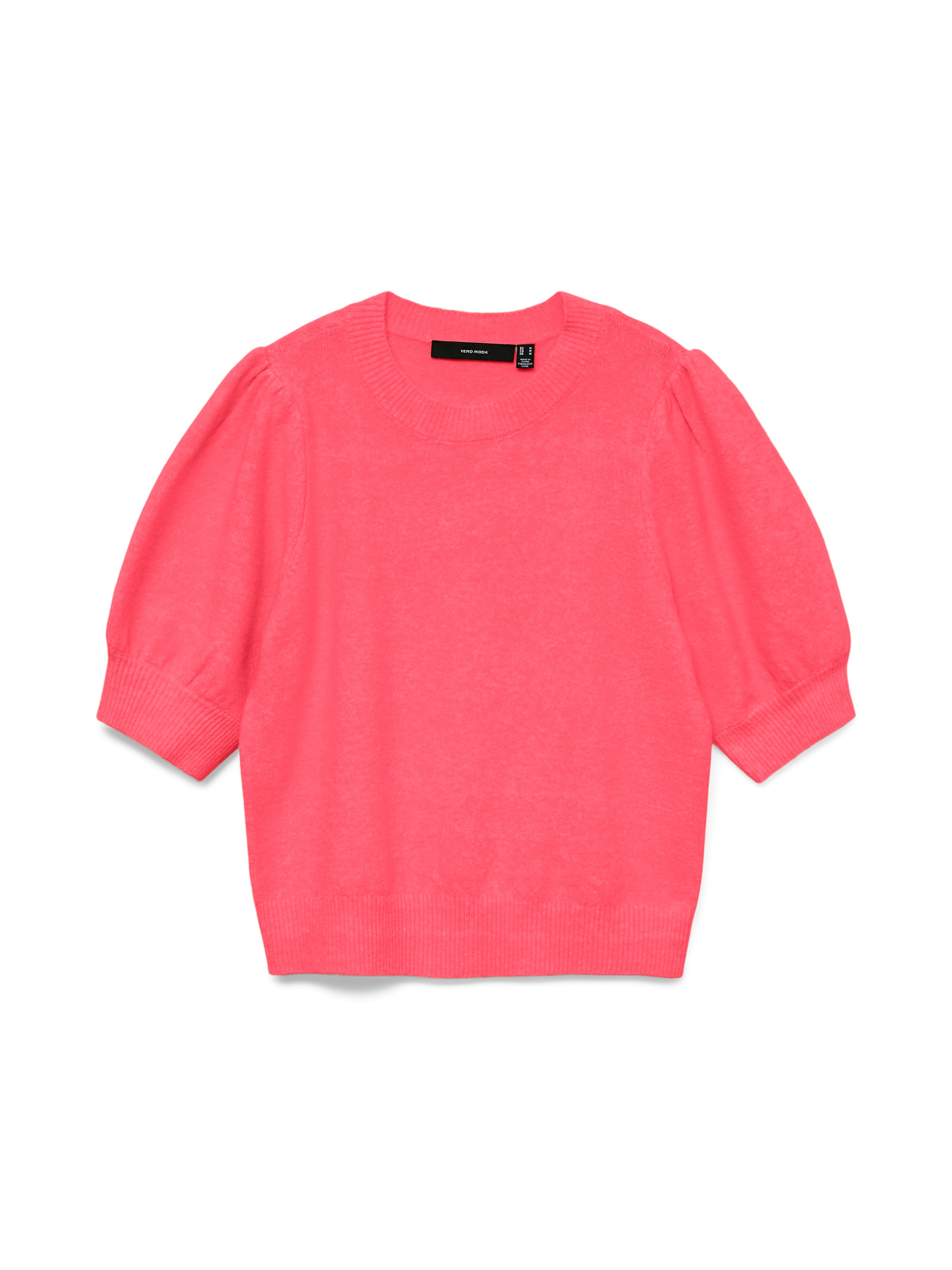 Vero Moda Rundhalspullover »VMDOFFY 2/4 O-NECK PULLOVER GA NOOS« Materialmix, regular fit