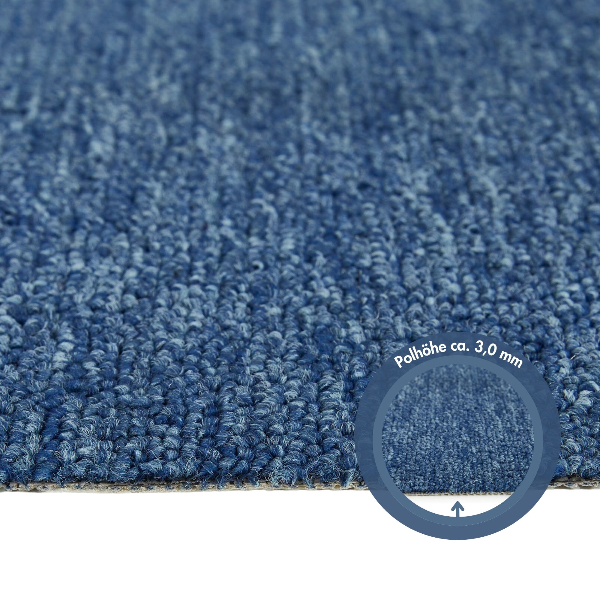 Andiamo Teppichboden »Rambo, Feinschlinge, Gesamthöhe ca. 4,5 mm, Luxusklasse LC1« rechteckig 21 mm Höhe meliert, Breite 400 cm oder 500 cm, strapazierfähig & pflegeleicht