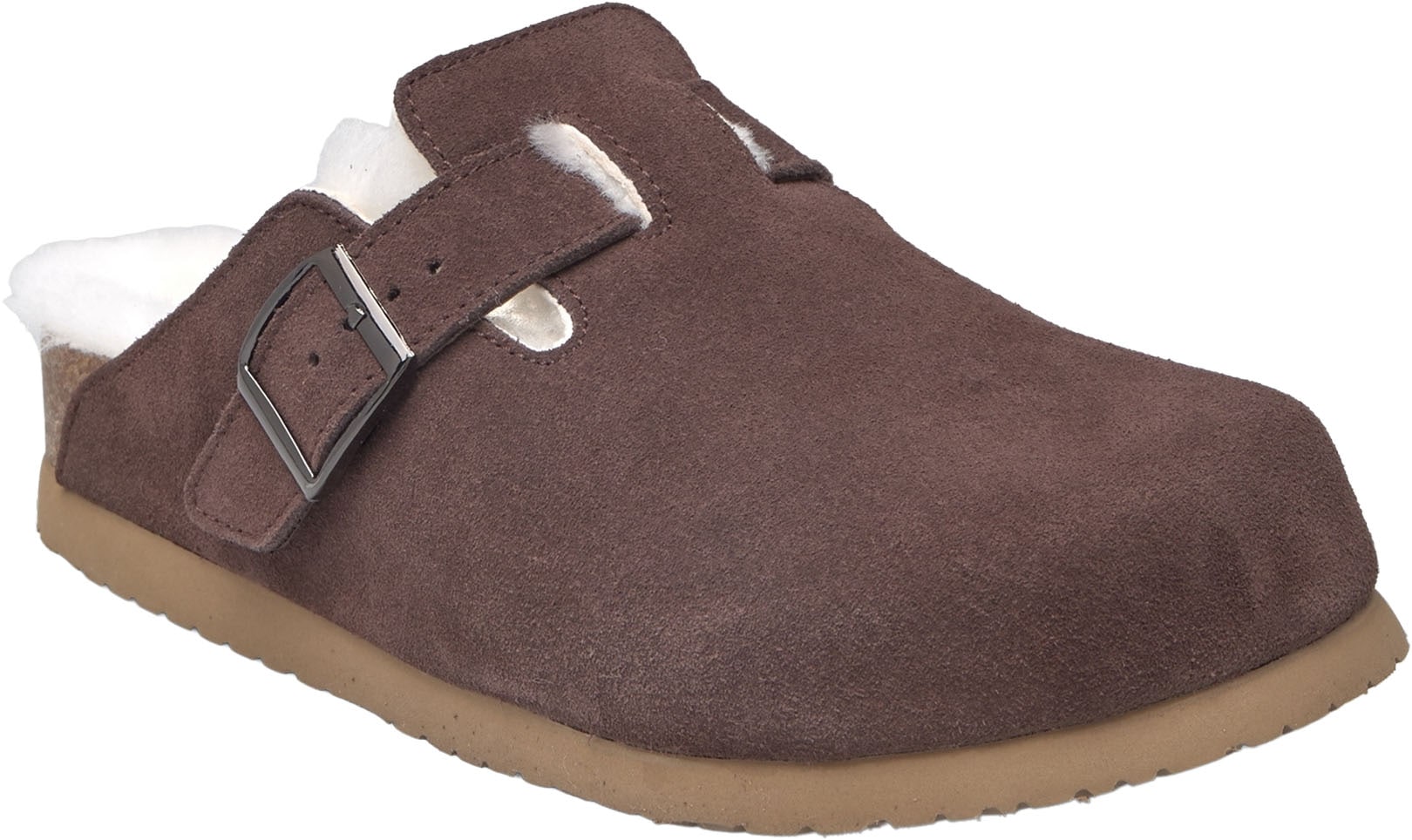 rosemunde Hausschuh "Evelyn Leather Sandals" wärmend, mit Memory-Foam, weic günstig online kaufen