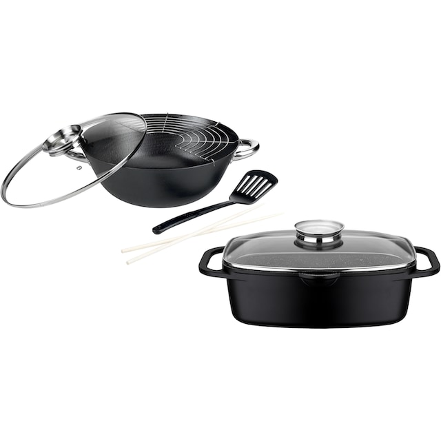 Granit«, BAUR GSW (Set, kaufen Gusseisen, Topf-Set Induktion tlg.), »Gourmet 4 |