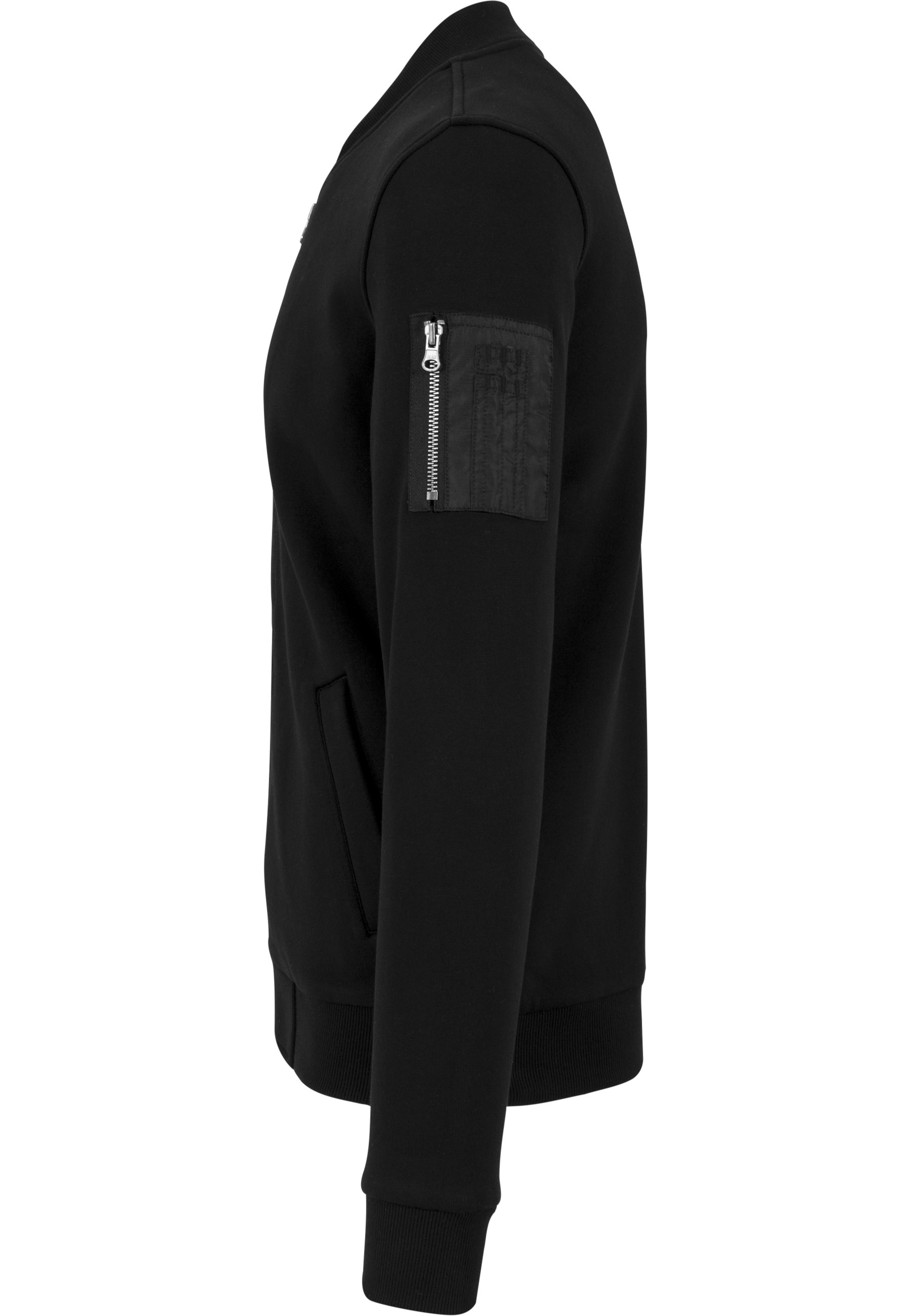 URBAN CLASSICS Anorak »Urban Classics Herren Sweat Bomber Jacket« 1 Stk. tlg. ohne Kapuze