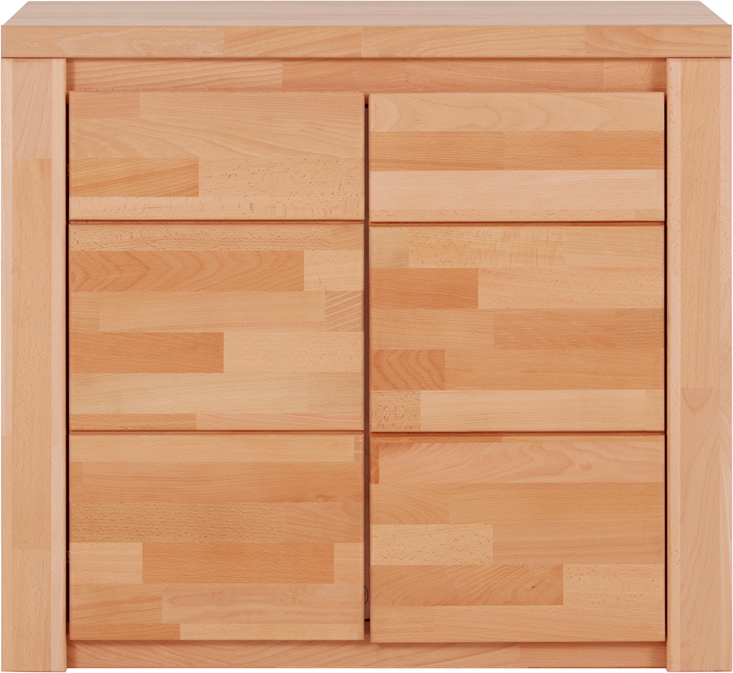 Home affaire Kommode "Burano,90cm breit,35 cm tief, Fronten Massivholz", Ho günstig online kaufen