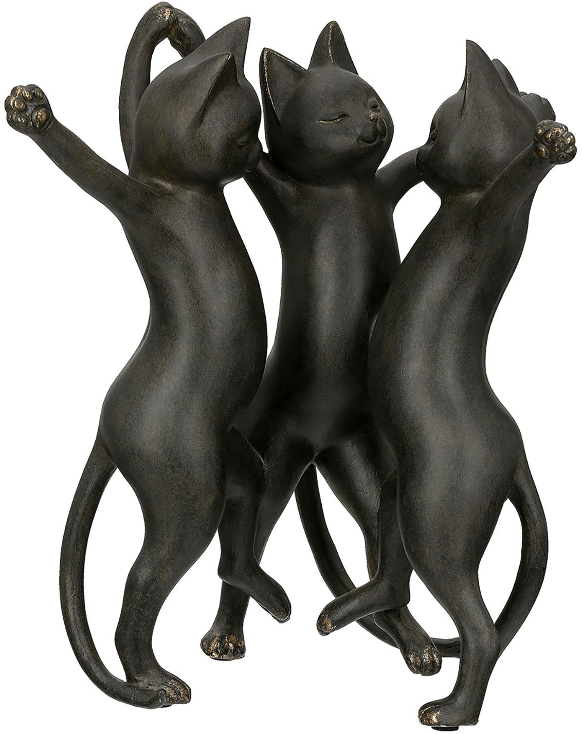 GILDE Tierfigur "Katze Gatto-Trio, schwarz"