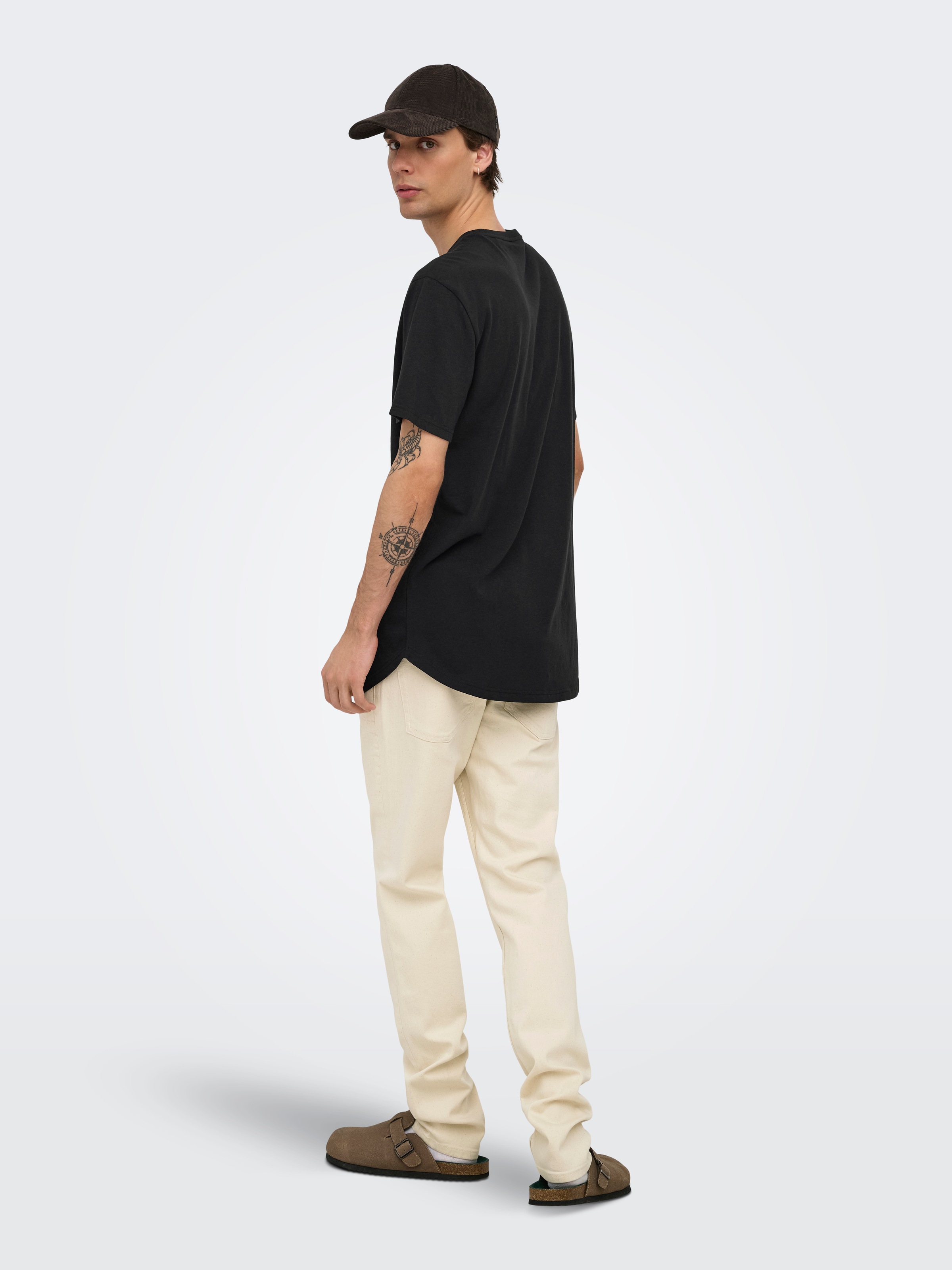 ONLY & SONS Rundhalsshirt »ONSJEFF LONGY SS TEE 5-PACK OTL« Packung, 5