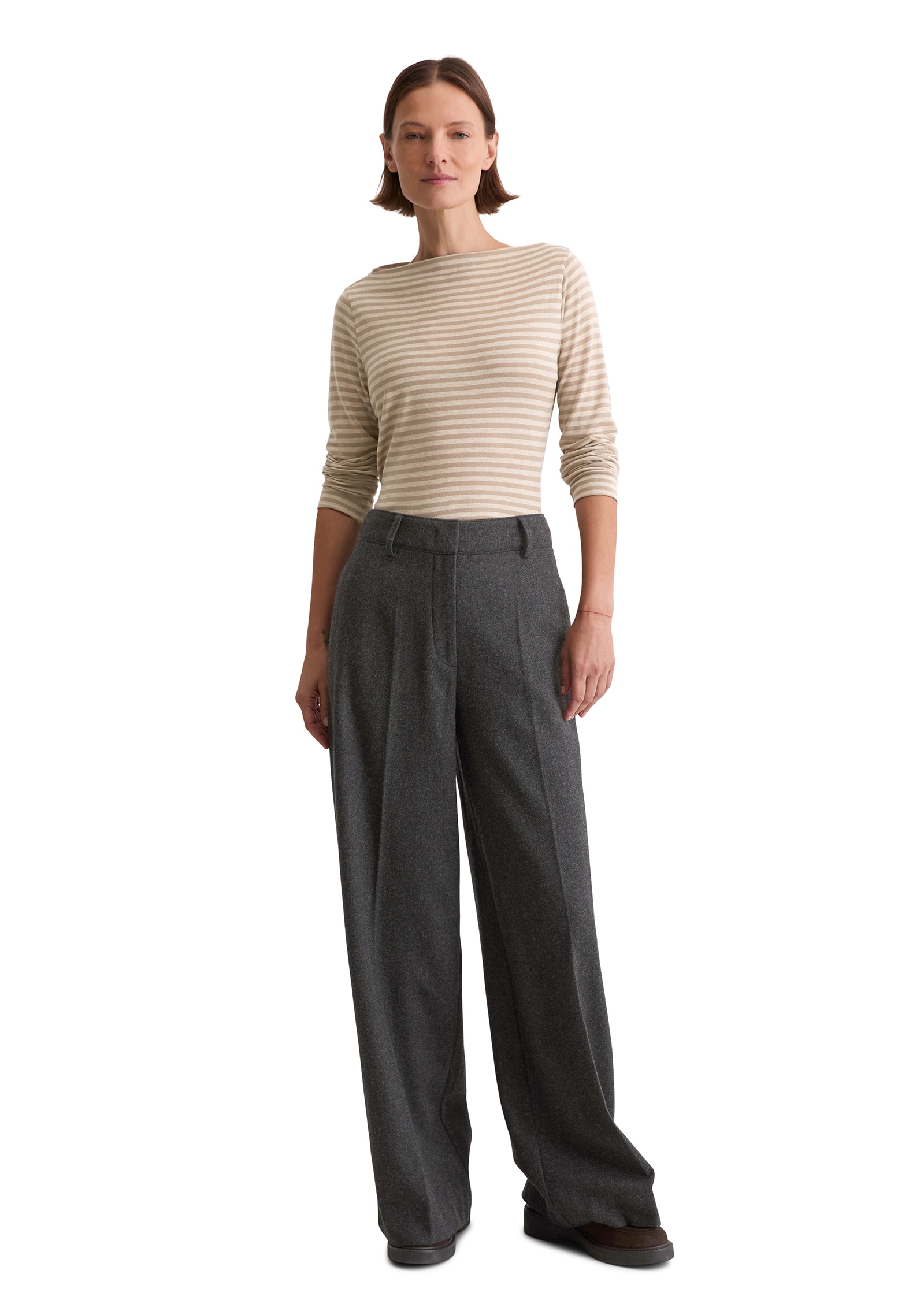 Marc O'Polo Langarmshirt »aus Melange-Jersey«